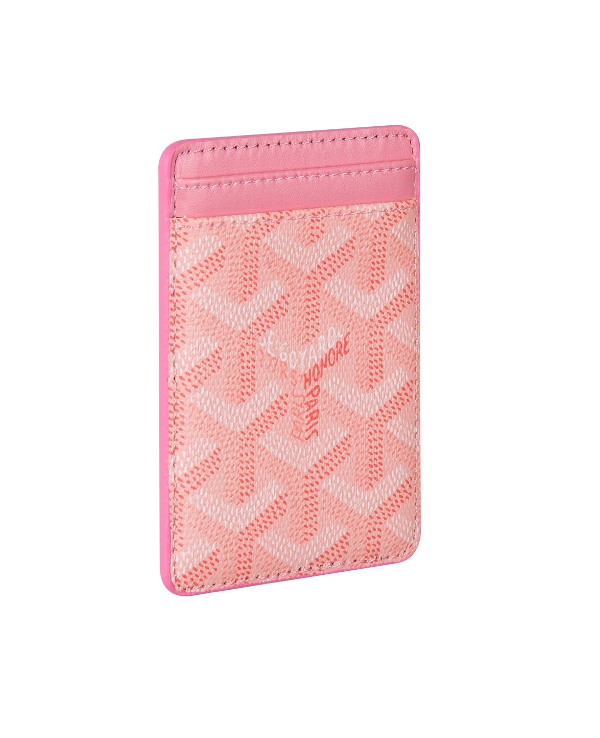 Telefon Arkası Pembe Deri Magsafe Kartlıklı Cüzdan DK306