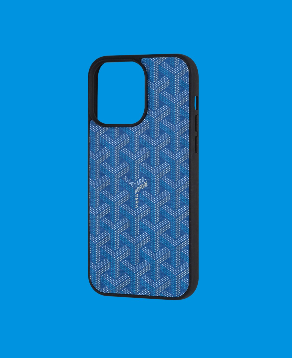 Mavi Desenli Telefon Kılıfı - DK160 - iPhone 15 ProMax