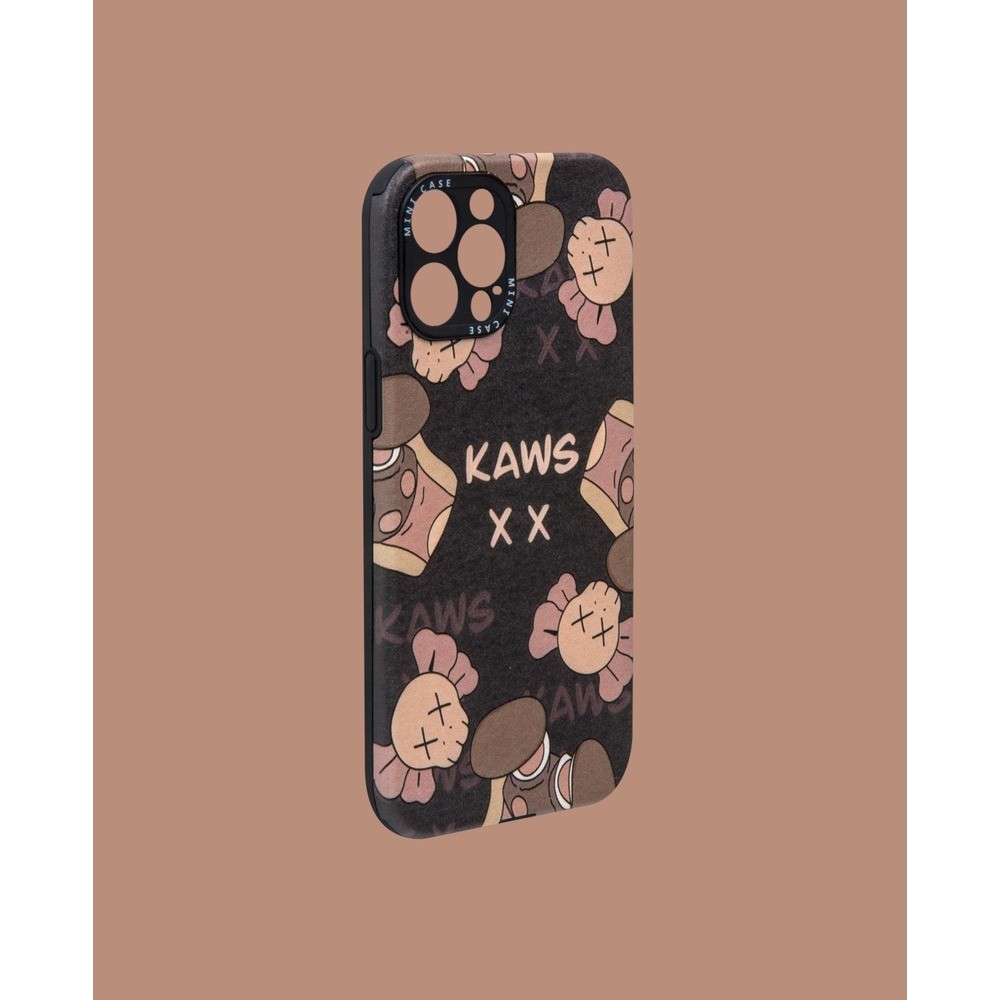 Brown Patterned Silicone Phone Case - DK088 - iPhone 12 Promax