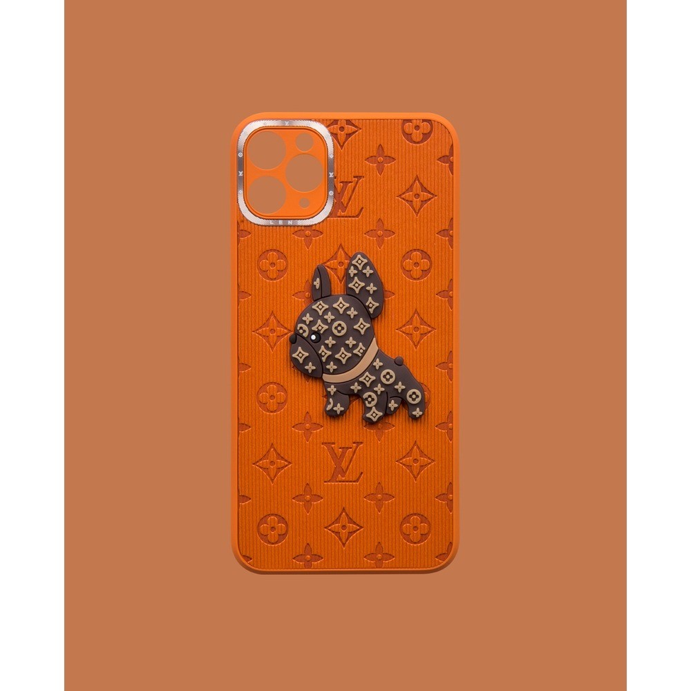 Orange 3D embossed phone case - DK118 - iPhone 11 Promax