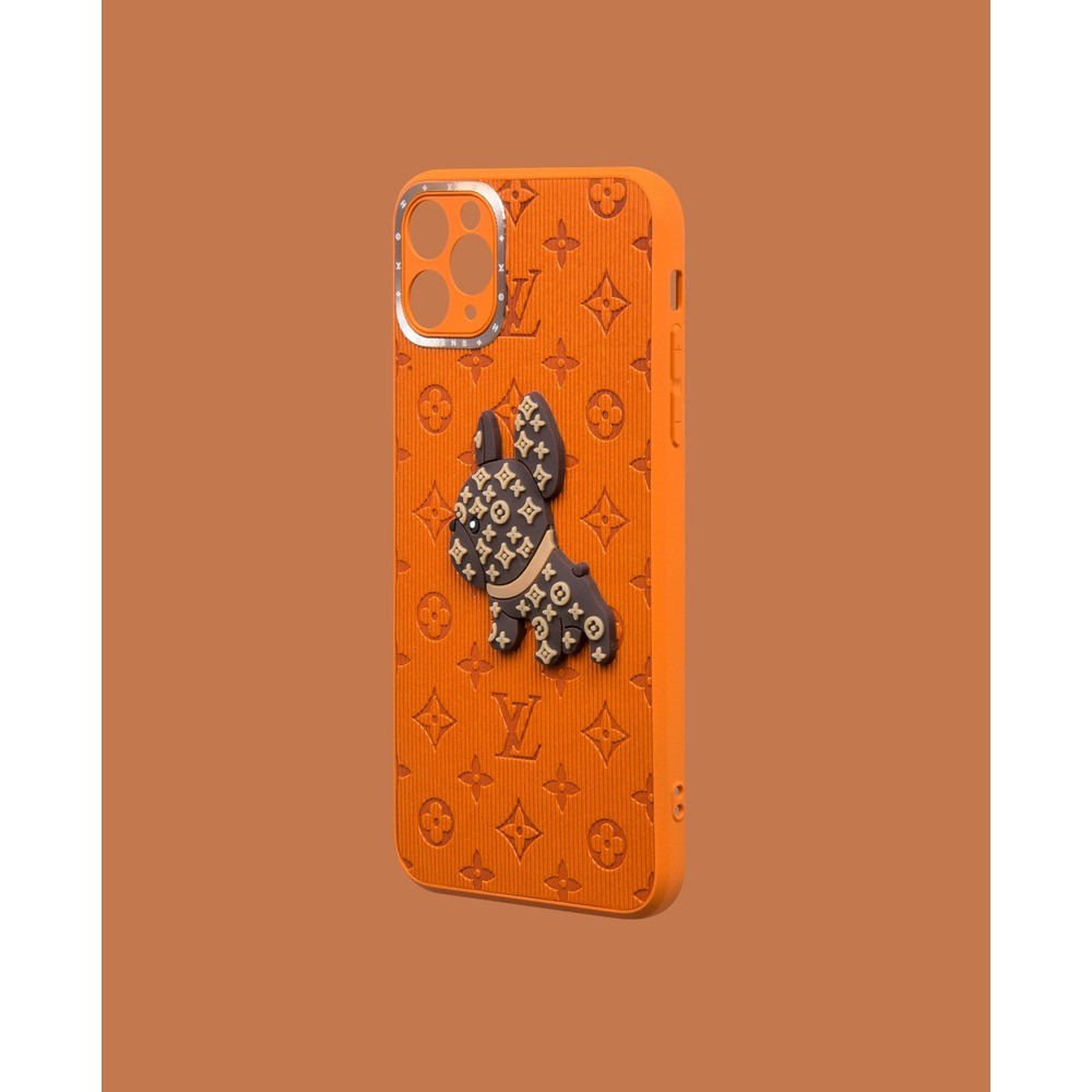 Orange 3D embossed phone case - DK118 - iPhone 11 Promax