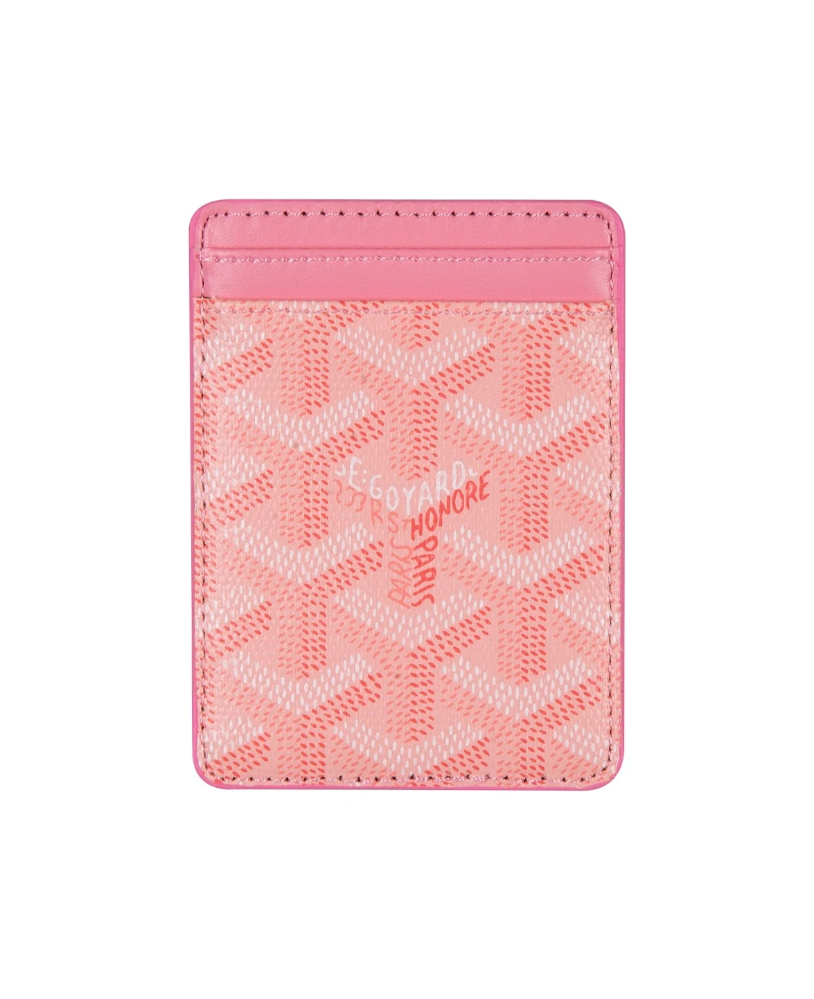 Telefon Arkası Pembe Deri Magsafe Kartlıklı Cüzdan DK306