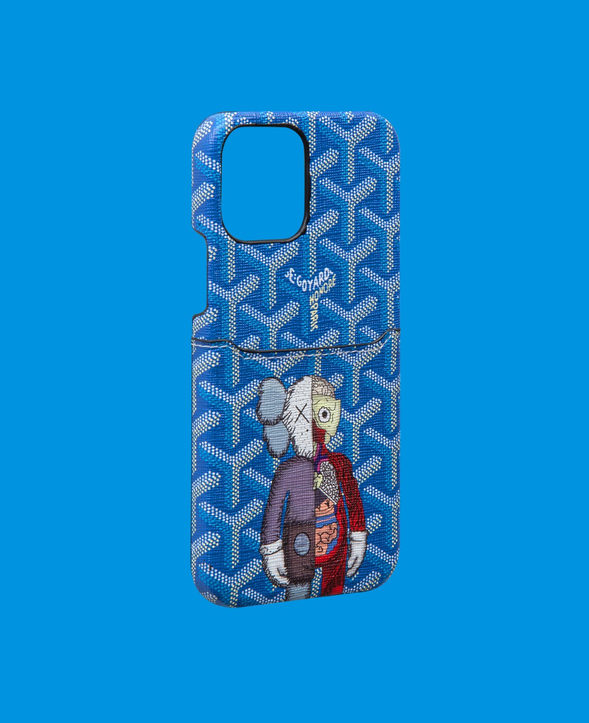 Mavi Kartlıklı Telefon Kılıfı - DK123 - iPhone 14 Plus