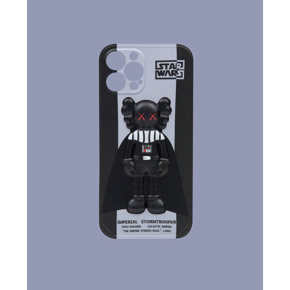 Black 3D embossed phone case - DK092 - iPhone 12