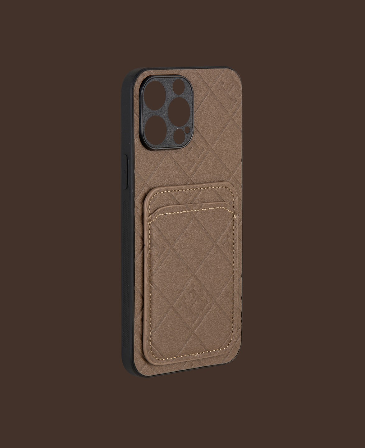 Mink Card Holder Phone Case - DK154 - iPhone 12 Pro