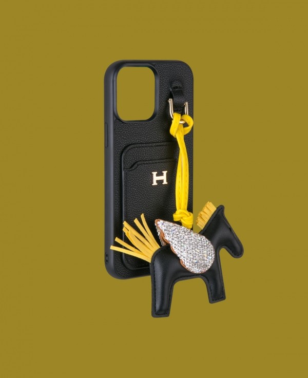 Siyah Kartlıklı Oyuncaklı Telefon Kılıfı - DK183 - iPhone 17