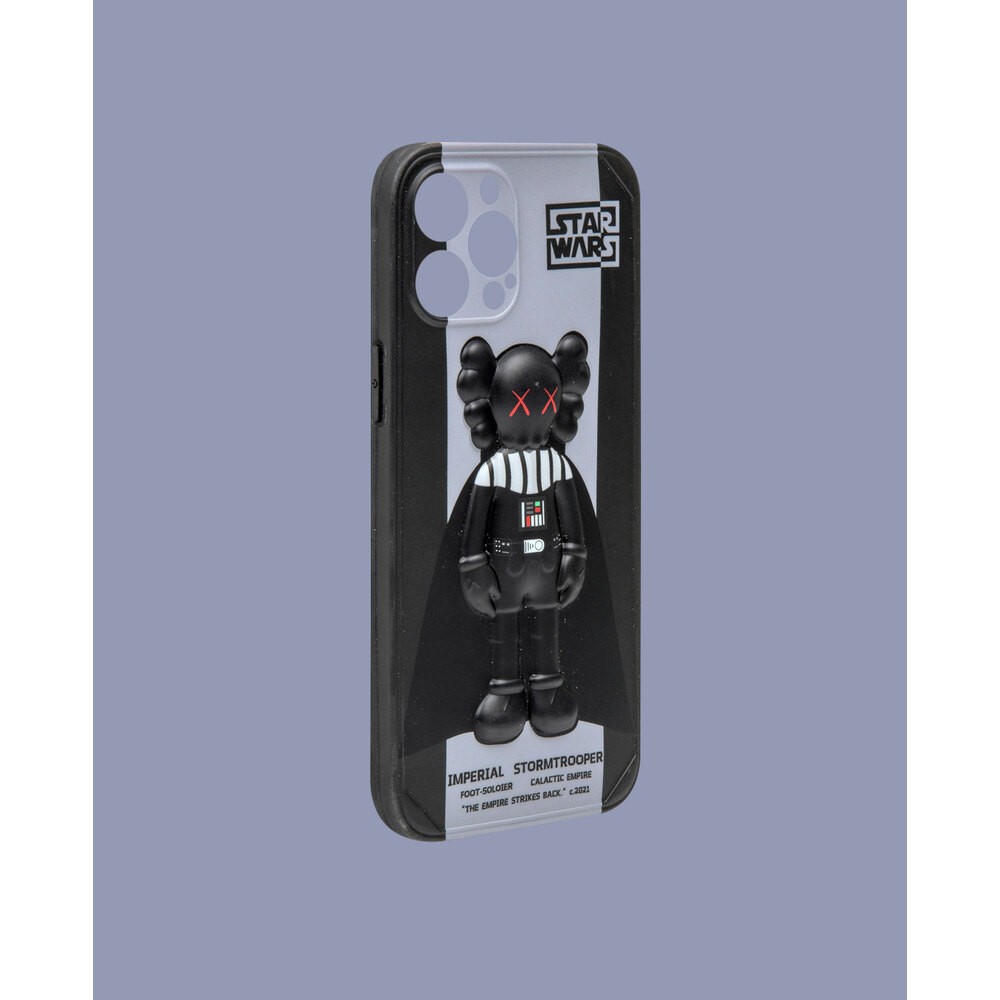 Black 3D embossed phone case - DK092 - iPhone 12