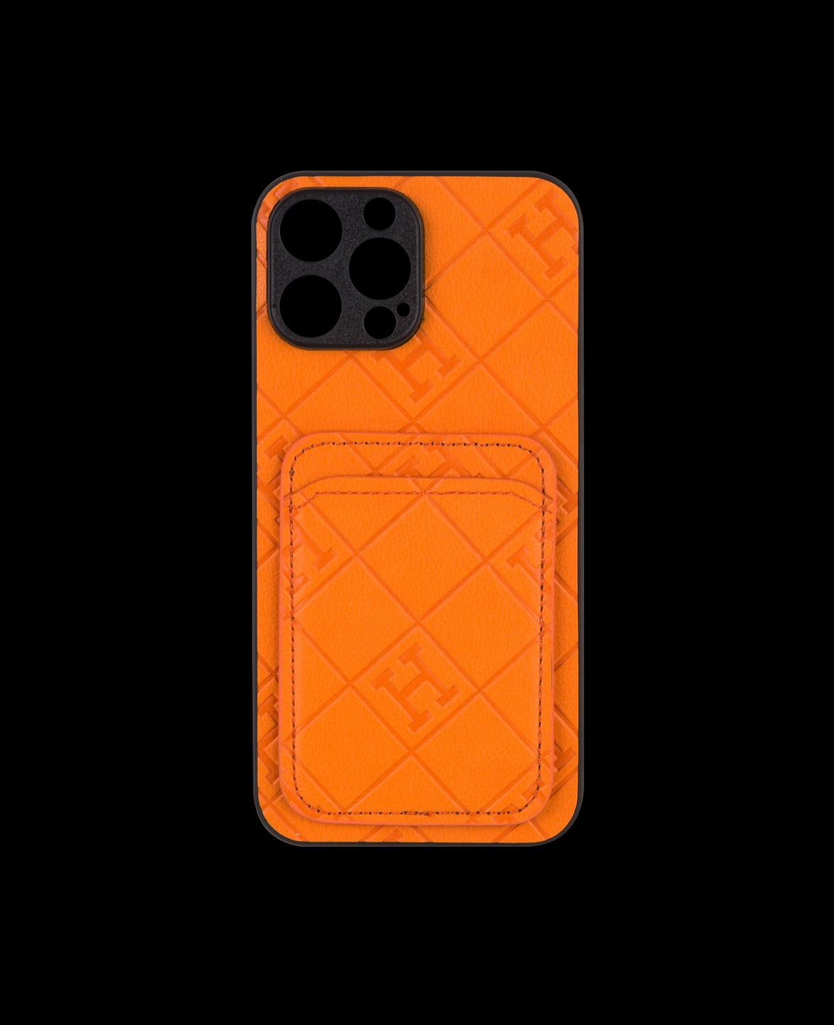 Orange Card Holder Phone Case - DK153 - iPhone 12