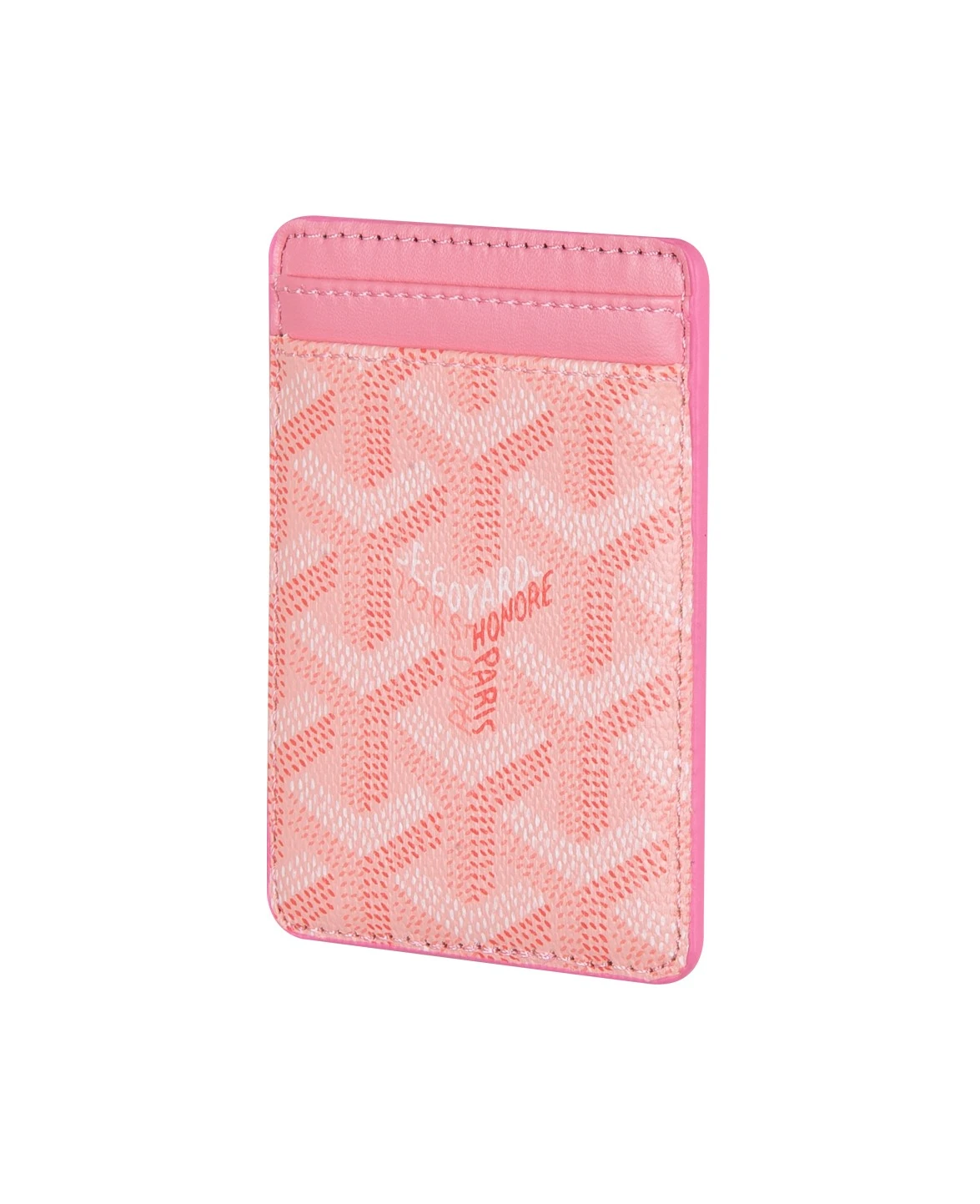 Telefon Arkası Pembe Deri Magsafe Kartlıklı Cüzdan DK306