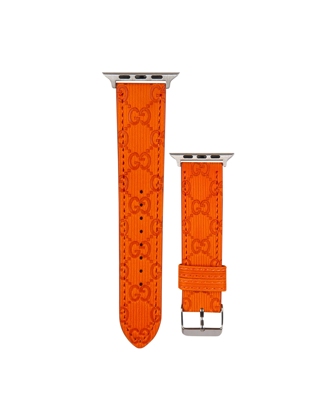 Turuncu Deri Apple Saat Kayışı DK325 Apple Watch 46 mm