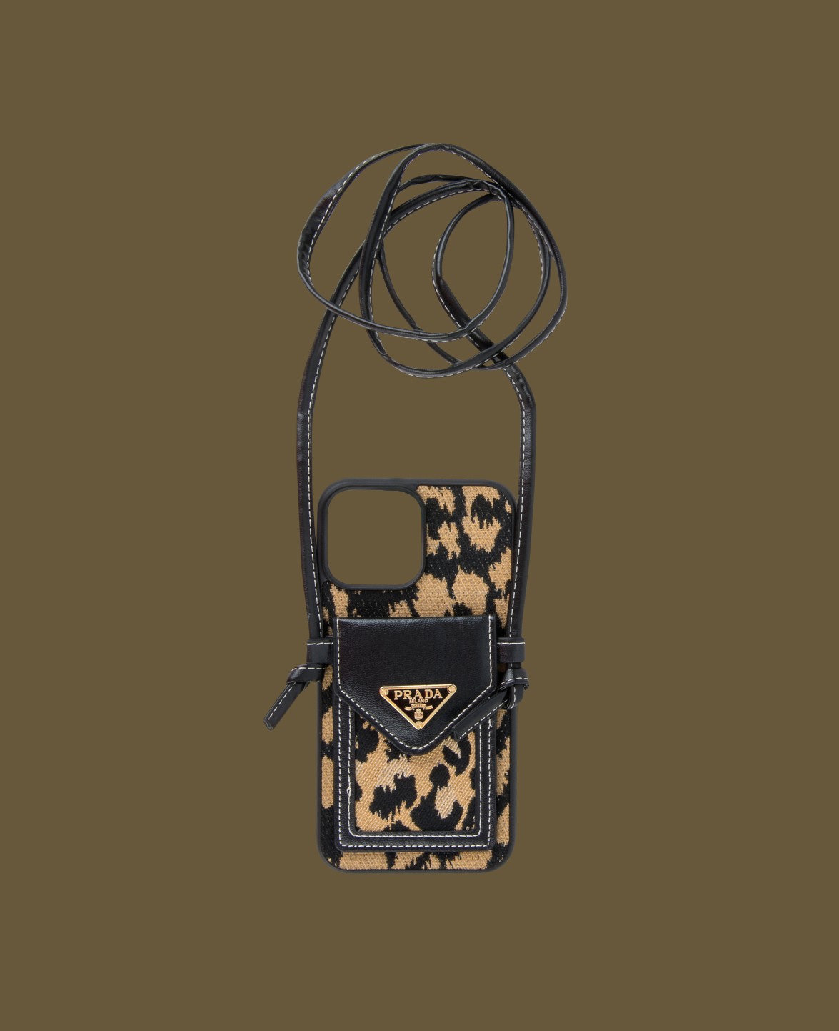 Leopar Çantalı Telefon Kılıfı - DK155 - iPhone 13