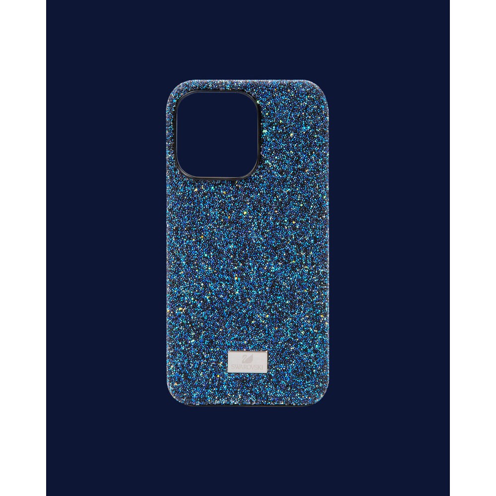Mavi İnce Taşlı Telefon Kılıfı - DK024 - iPhone 15 ProMax