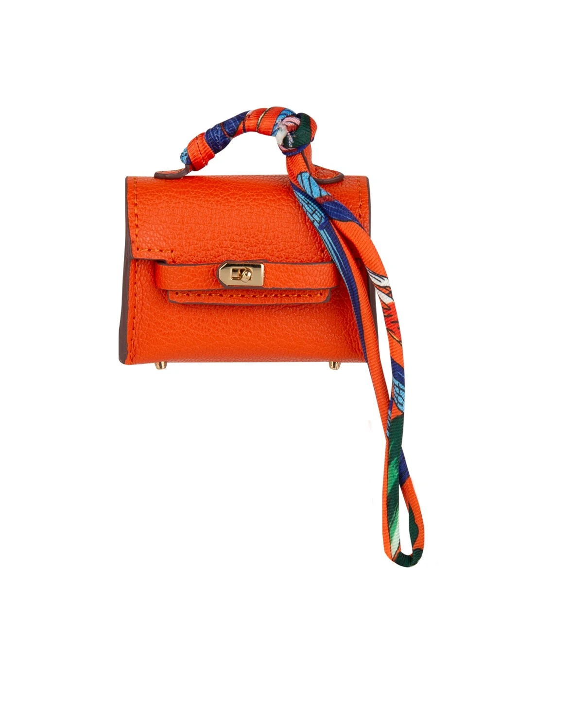 Turuncu Deri Airpods Kılıfı DK303 Airpods Pro 3