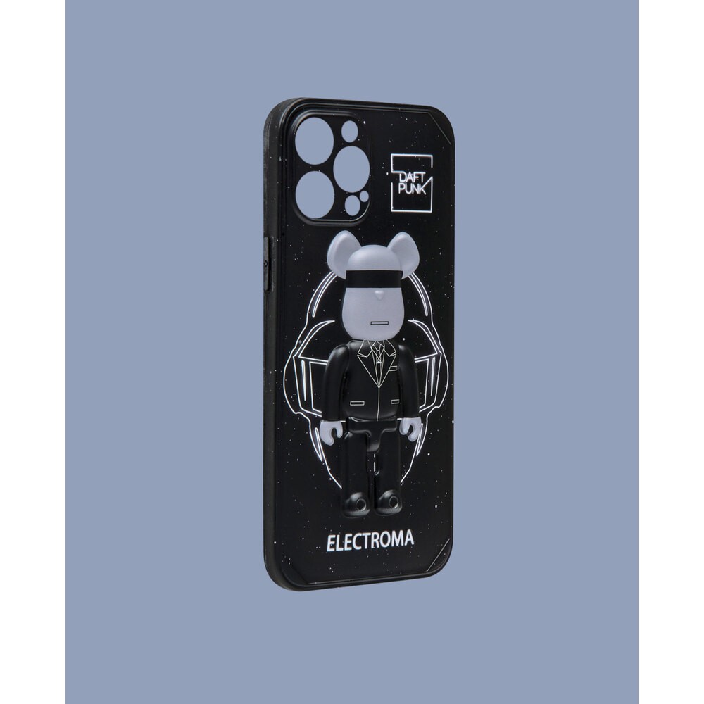 Siyah 3D Kabartmalı Telefon Kılıfı - DK107 - iPhone 13 ProMax