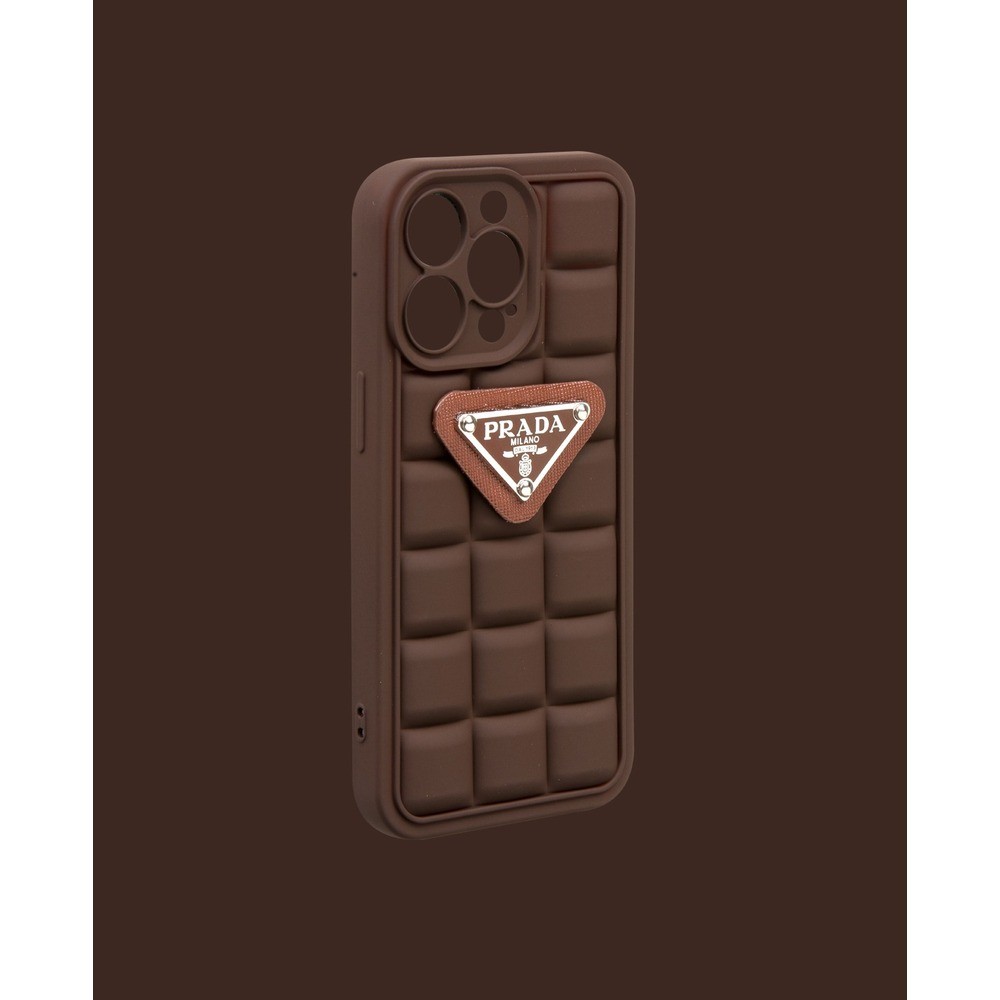 Mat Kahverengi Kabartmalı Silikon Telefon Kılıfı - DK038 - iPhone 11 ProMax