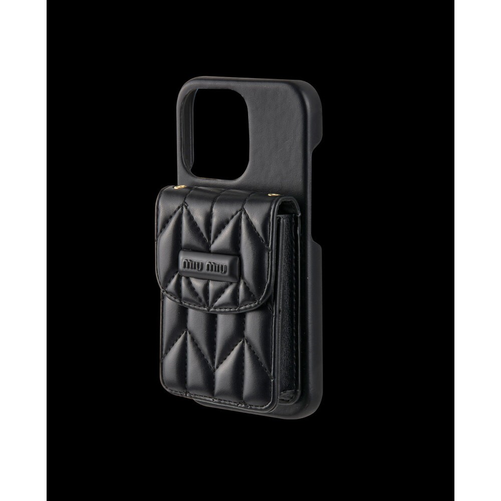 Çantalı Askılı Siyah Telefon Kılıfı - DK010 - iPhone 13
