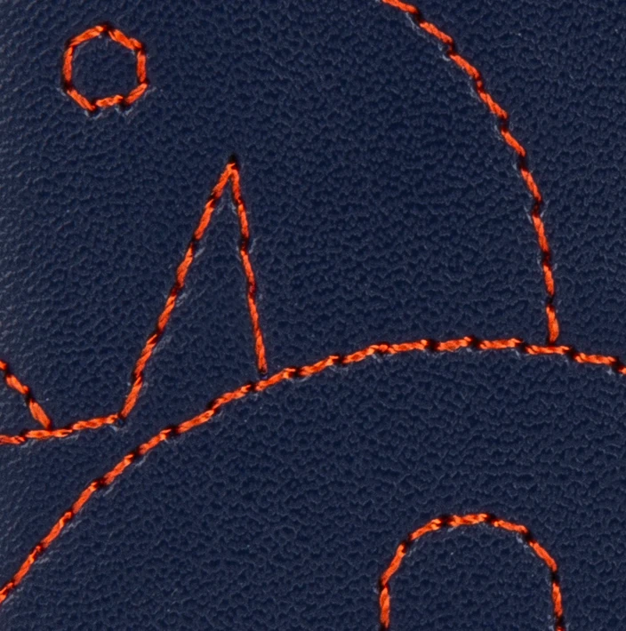 Telefon Arkası Lacivert Deri Magsafe Kartlıklı Cüzdan DK313