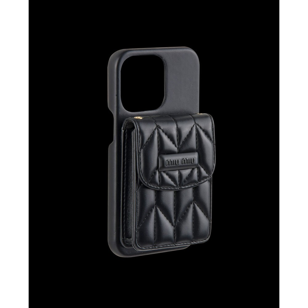 Çantalı Askılı Siyah Telefon Kılıfı - DK010 - iPhone 14