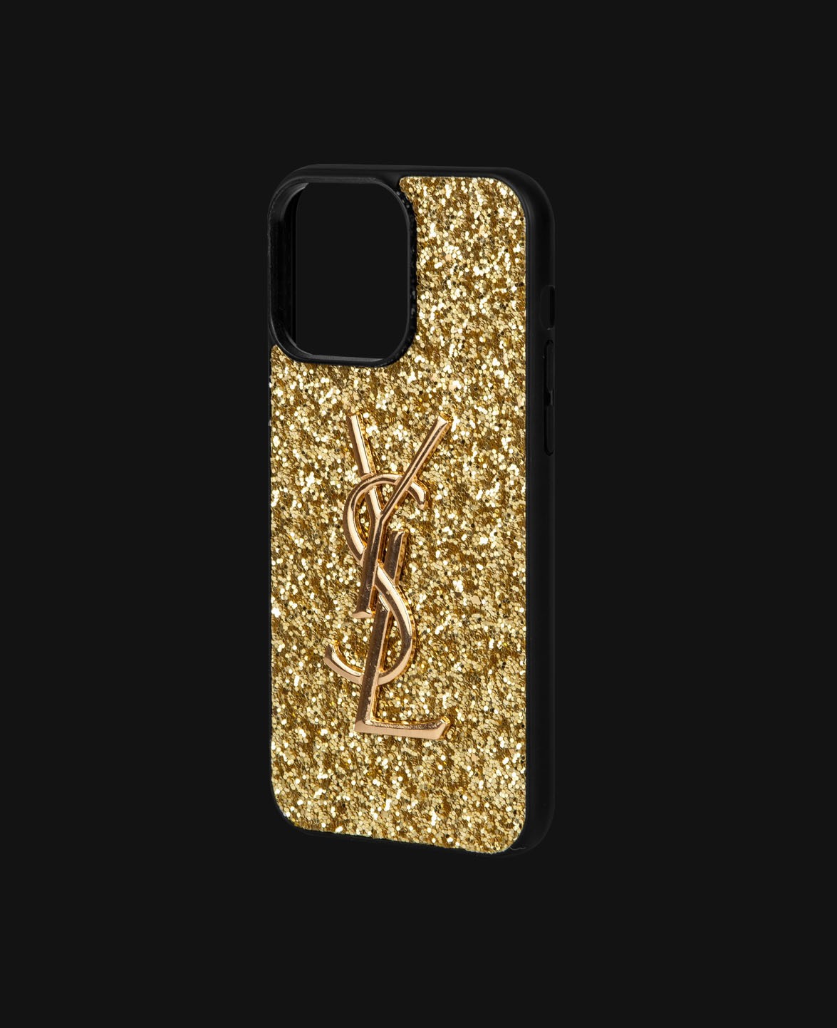 Gold Taşlı Telefon Kılıfı - DK220 - iPhone 14 Promax