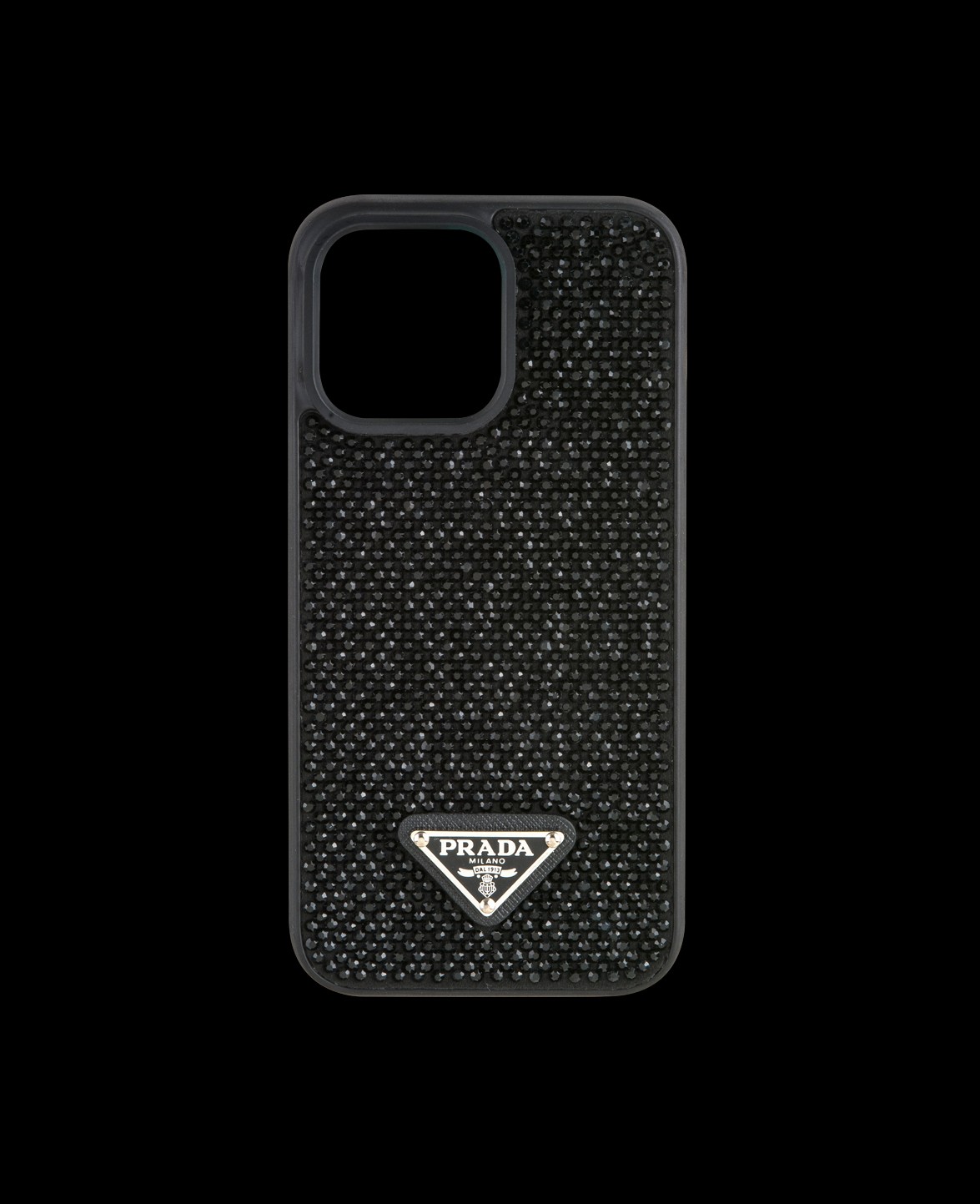 Siyah Taşlı Telefon Kılıfı - DK007 - iPhone 15 Pro