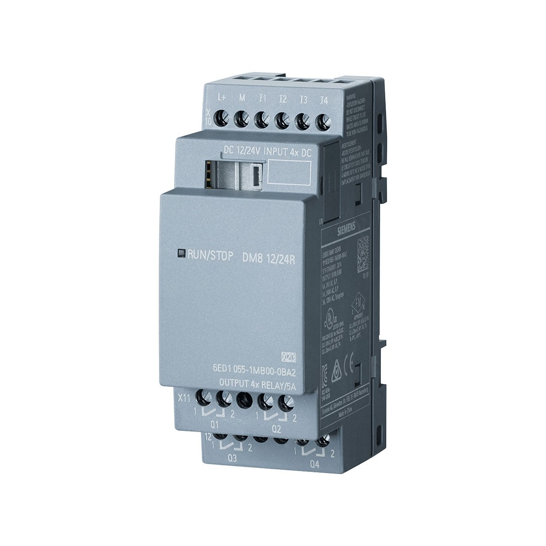 Siemens 6ED1055-1MB00-0BA2 LOGO! 4DI/4DQ 12-24V/12-24V/RELAY