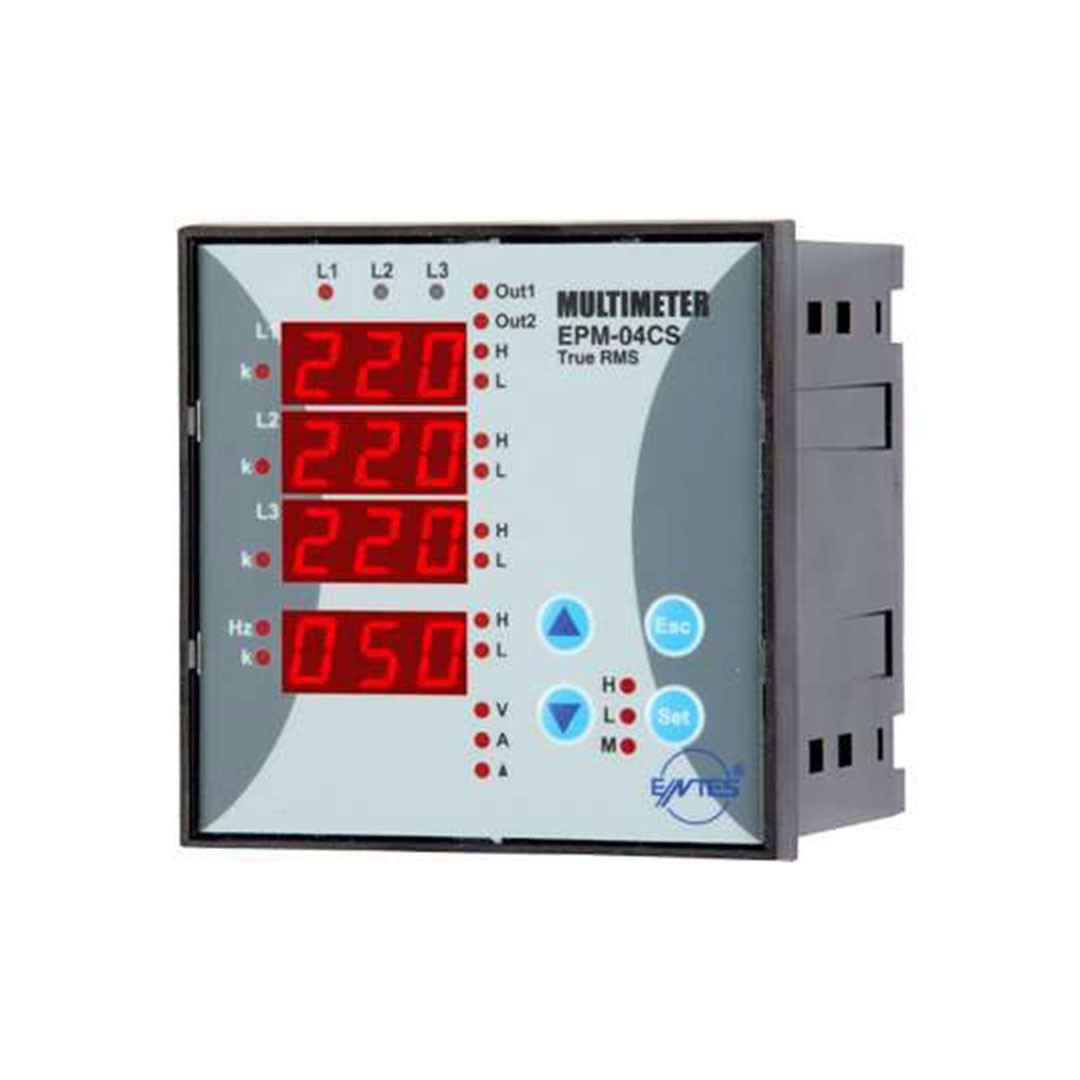 Entes M1316 EPM-04CS-96-CT25 96x96 mm CT25 Uyumlu Multimetre
