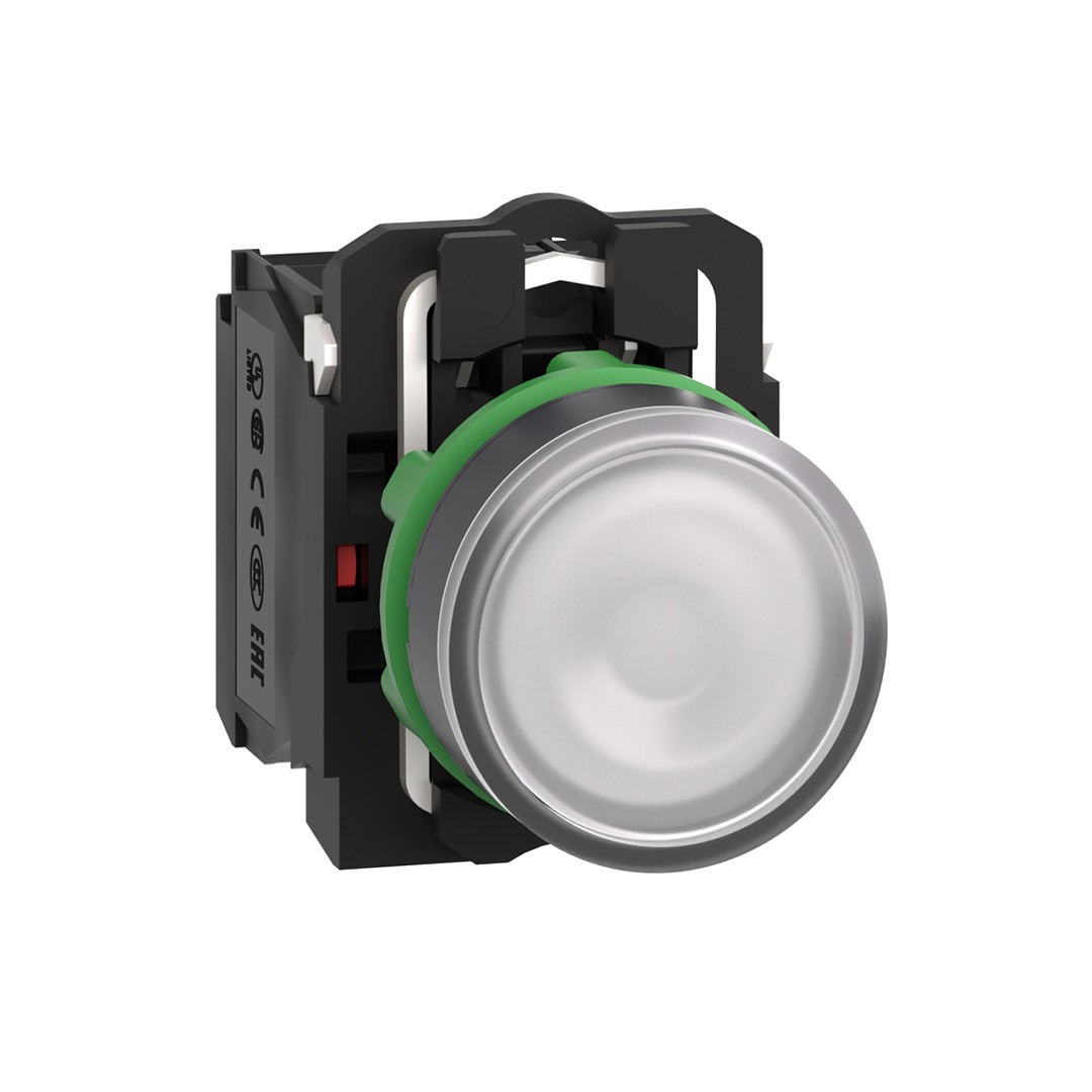 Schneider XB5AW31B5 24V AC/DC Işıklı Beyaz Yaylı Buton