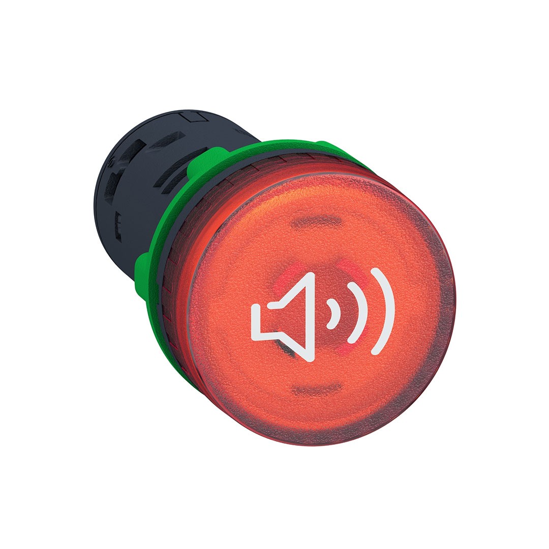 Schneider XB5KS2B4 24V AC/DC Kırmızı 90dB Işıklı Buzzer