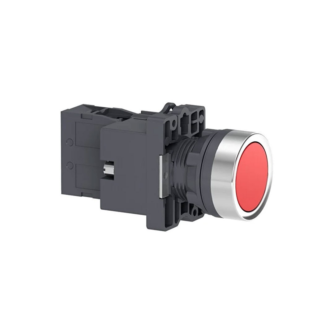 Schneider Xa2ew34m2 1 Nk Kırmızı Işıklı Yaylı Butonlar 220 V Ac/ Dc