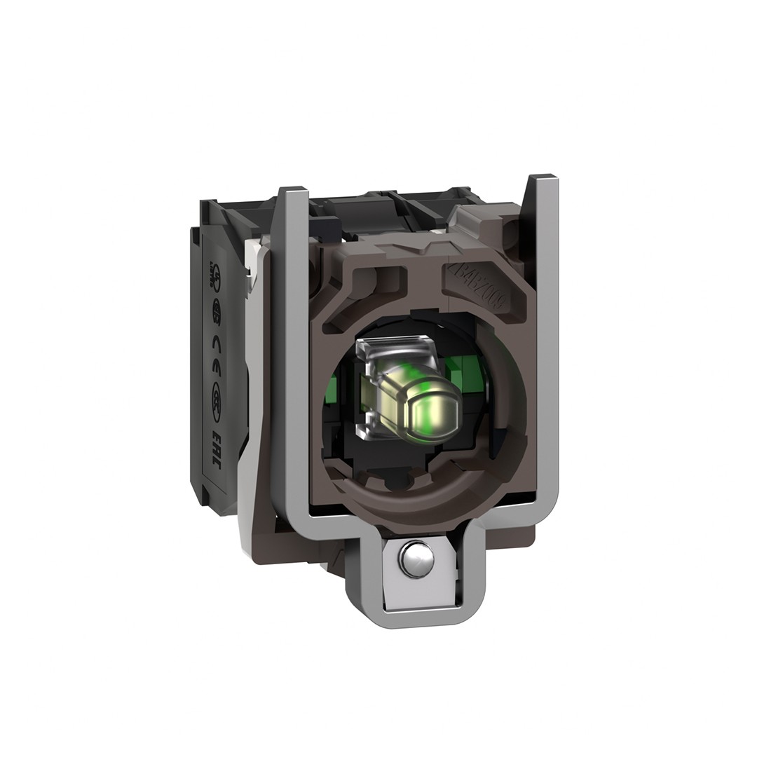 Schneider ZB4BW0M13 230-240V 2NA Entegre Ledli Gövde Sabitleme Bilezikli Beyaz Işık Bloğu