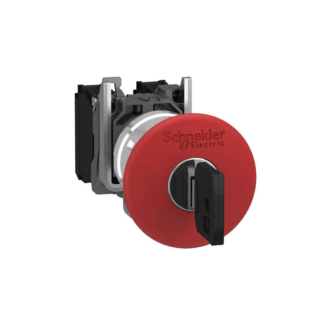 Schneider XB4BS9445 Kırmızı Ø40 Acil Durdurma Butonu Ø22 1Na+1Nk