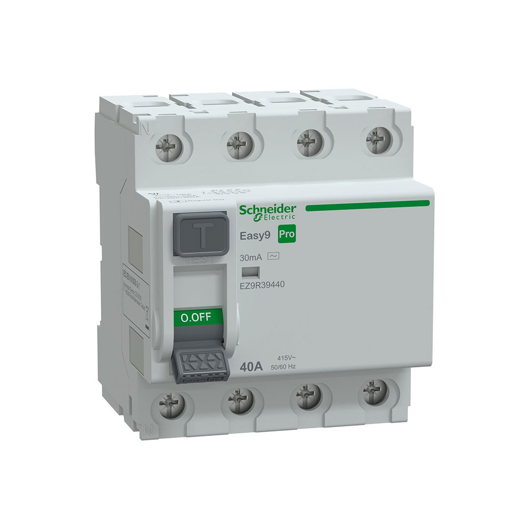 Schneider EZ9R39440 Easy 9 Pro KAK 4P 40A 30mA AC 415V Kaçak Akım Rölesi