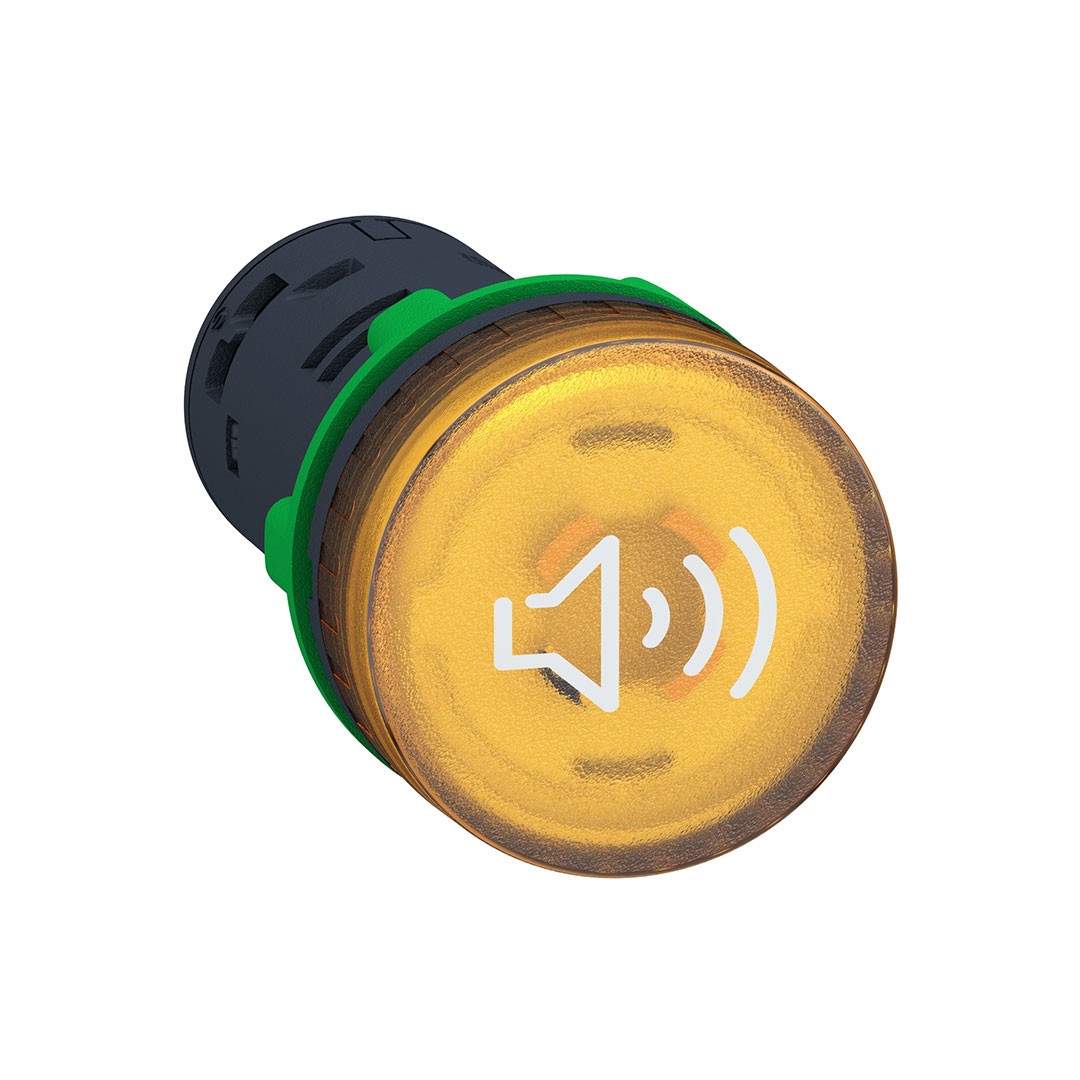 Schneider XB5KS2B8 24V AC/DC Sarı 90dB Işıklı Buzzer
