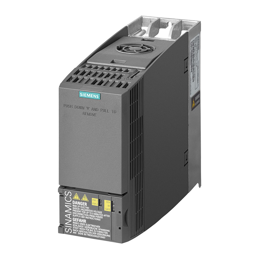 Siemens 6SL3210-1KE17-5AF1 SINAMICS G120C İnverter Sürücü, 3 Fazlı, 3 kW, 400 V ac, 7,3 A, 550 Hz, EMC Filtreli