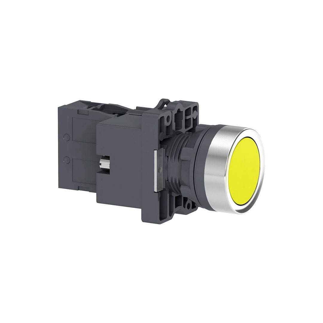 Schneider XA2EW35B1 1 NA Sarı Işıklı yaylı butonlar 24 VDC