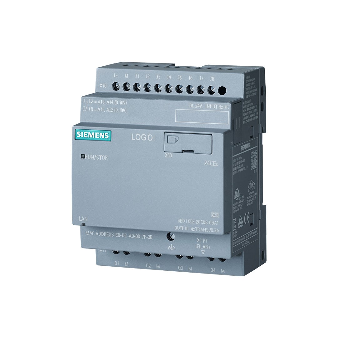 Siemens 6ED1052-2CC08-0BA2 LOGO! 24CEo 24V/24V/24V + Saat 8DI / 4D0