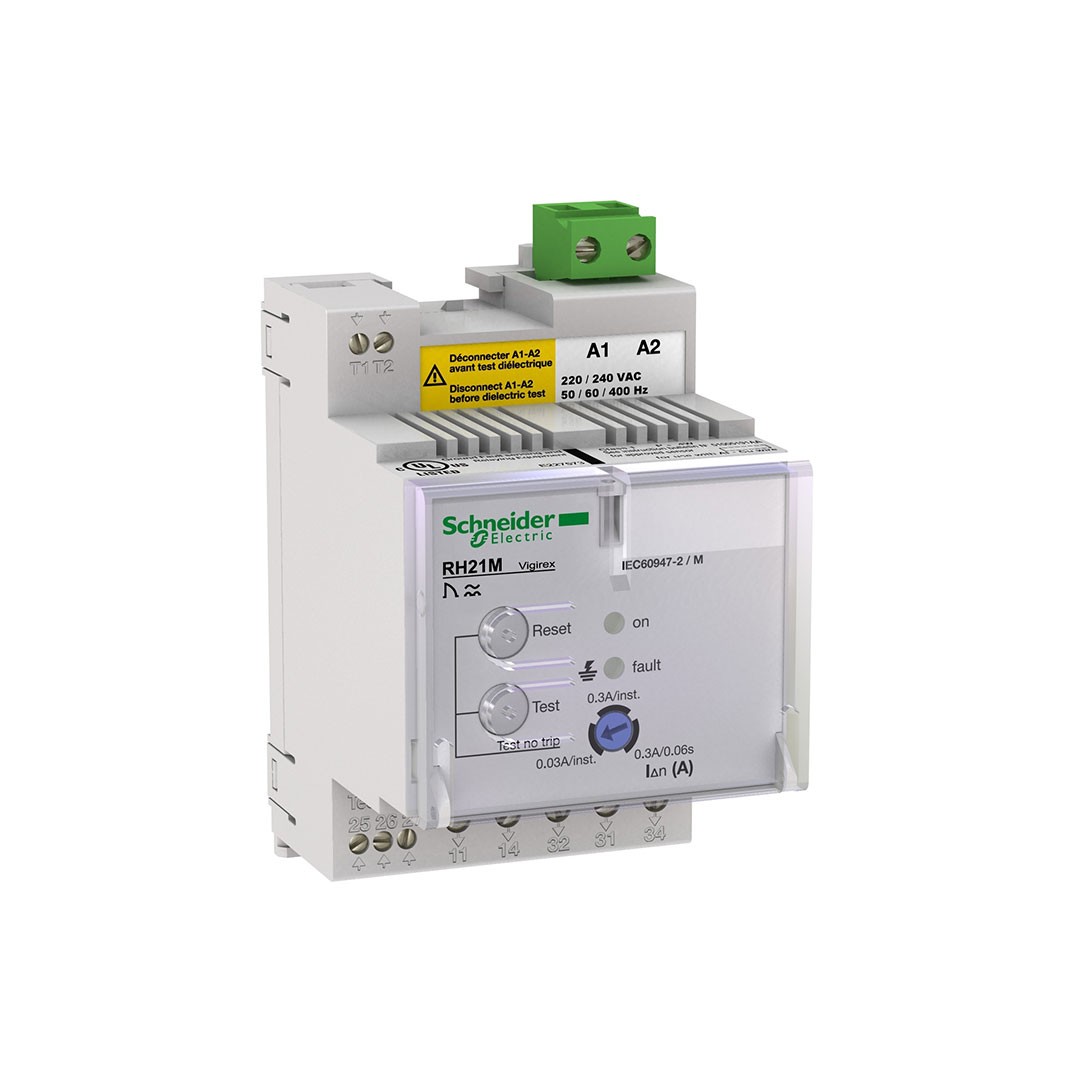 Schneider 56163 RH21M 300 mA 0,06 sn 240 V Vigirex Kaçak Akım Koruma Rölesi