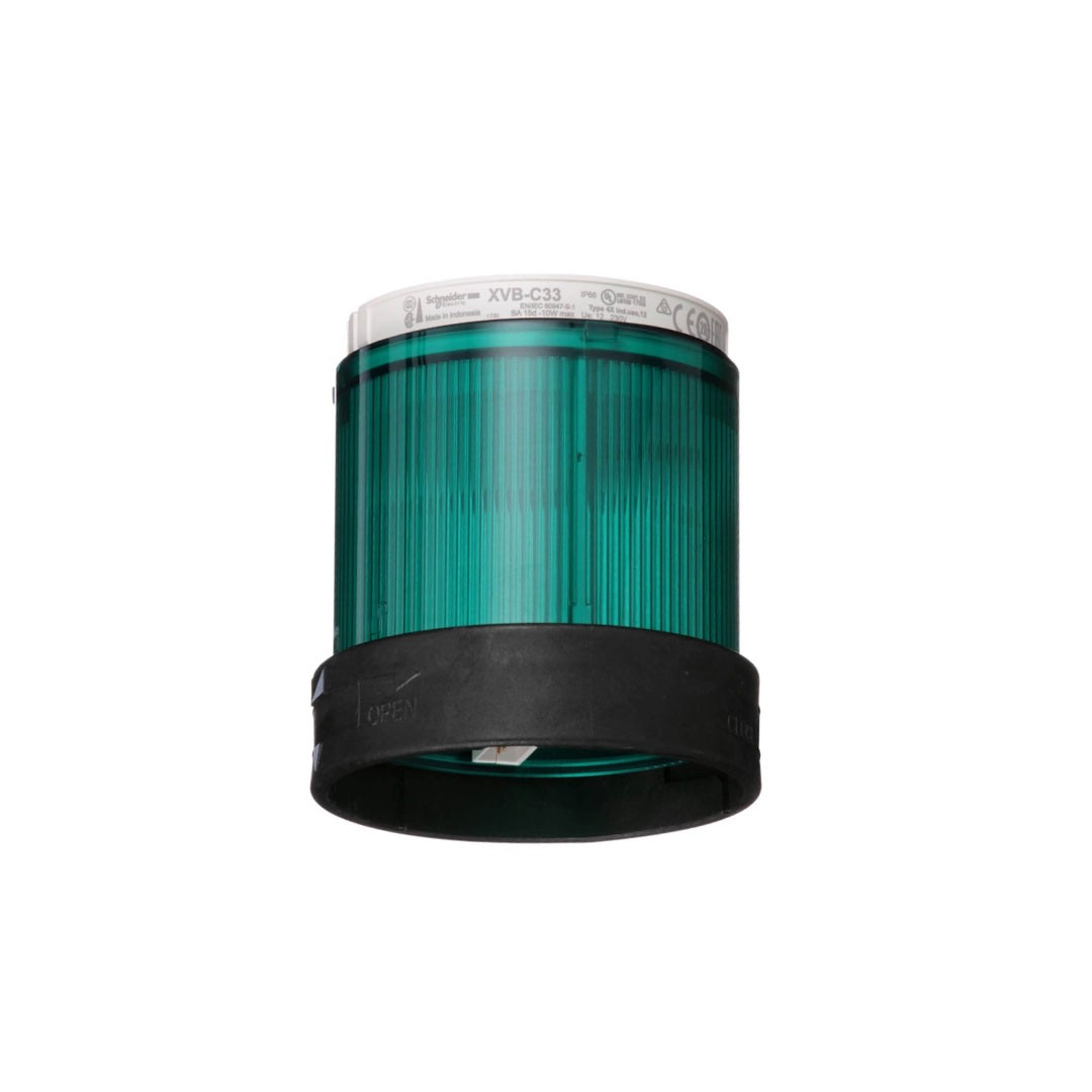 Schneider XVBC33 250V 10W Yeşil Kalıcı Işıklı Kolon