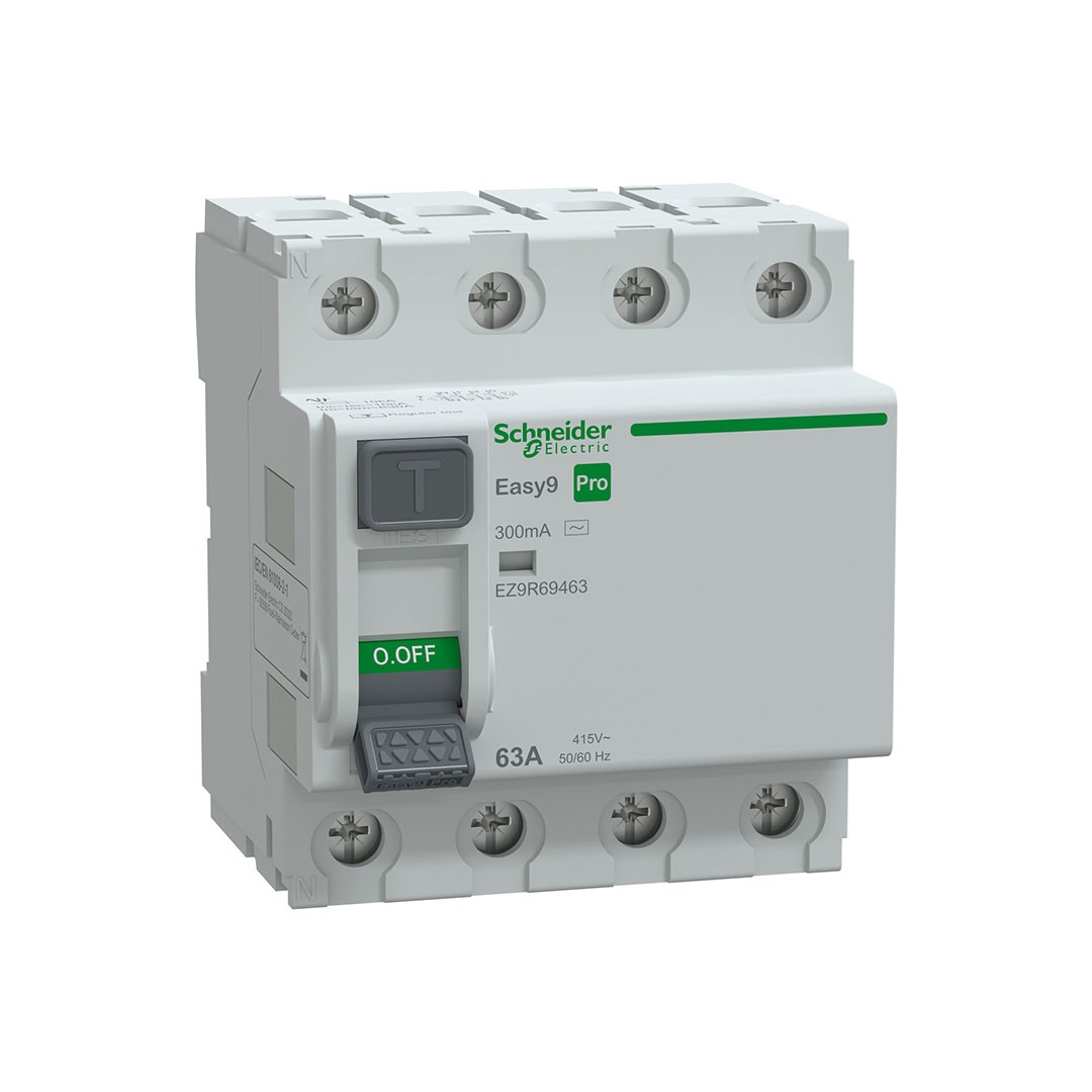 Schneider EZ9R69463 Easy 9 Pro KAK 4P 63A 300mA AC 415V Kaçak Akım Rölesi