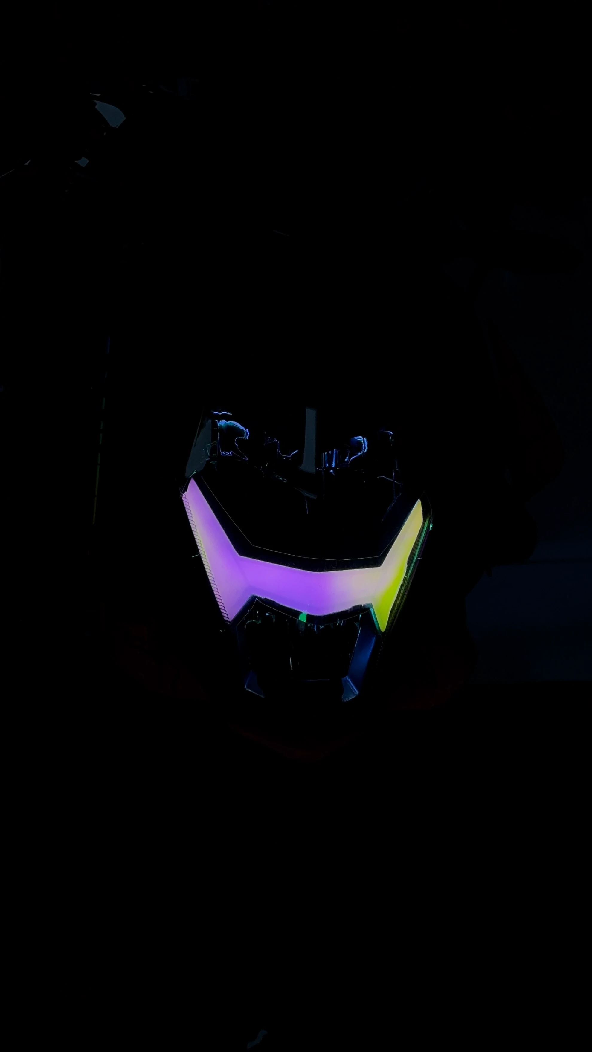 CFMOTO NK250 için Bukalemun Far Filmi Sticker (Pembe-Sarı)