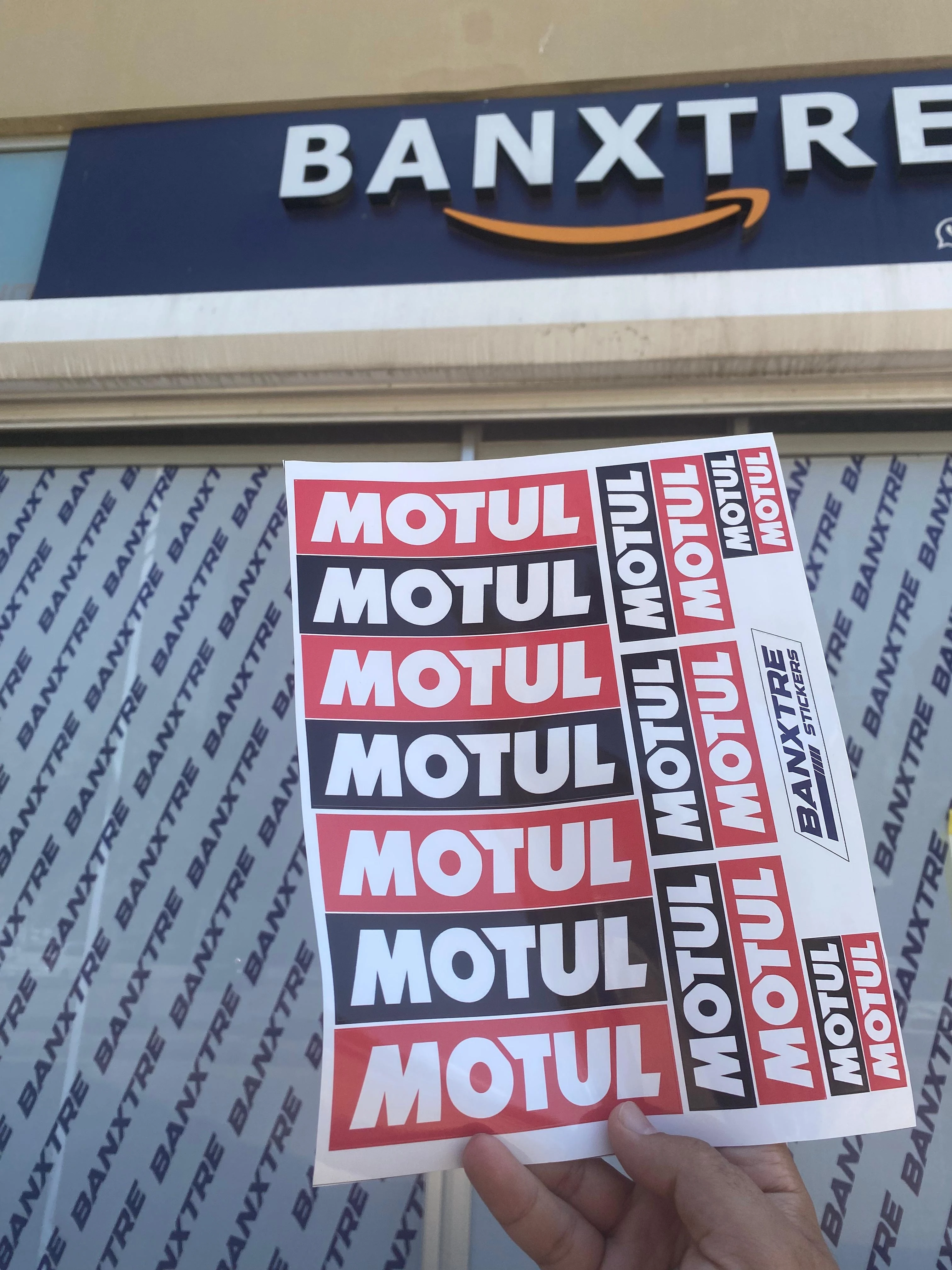 Motosiklet ve Kask için Motul A4 Sticker Pack (17'li)