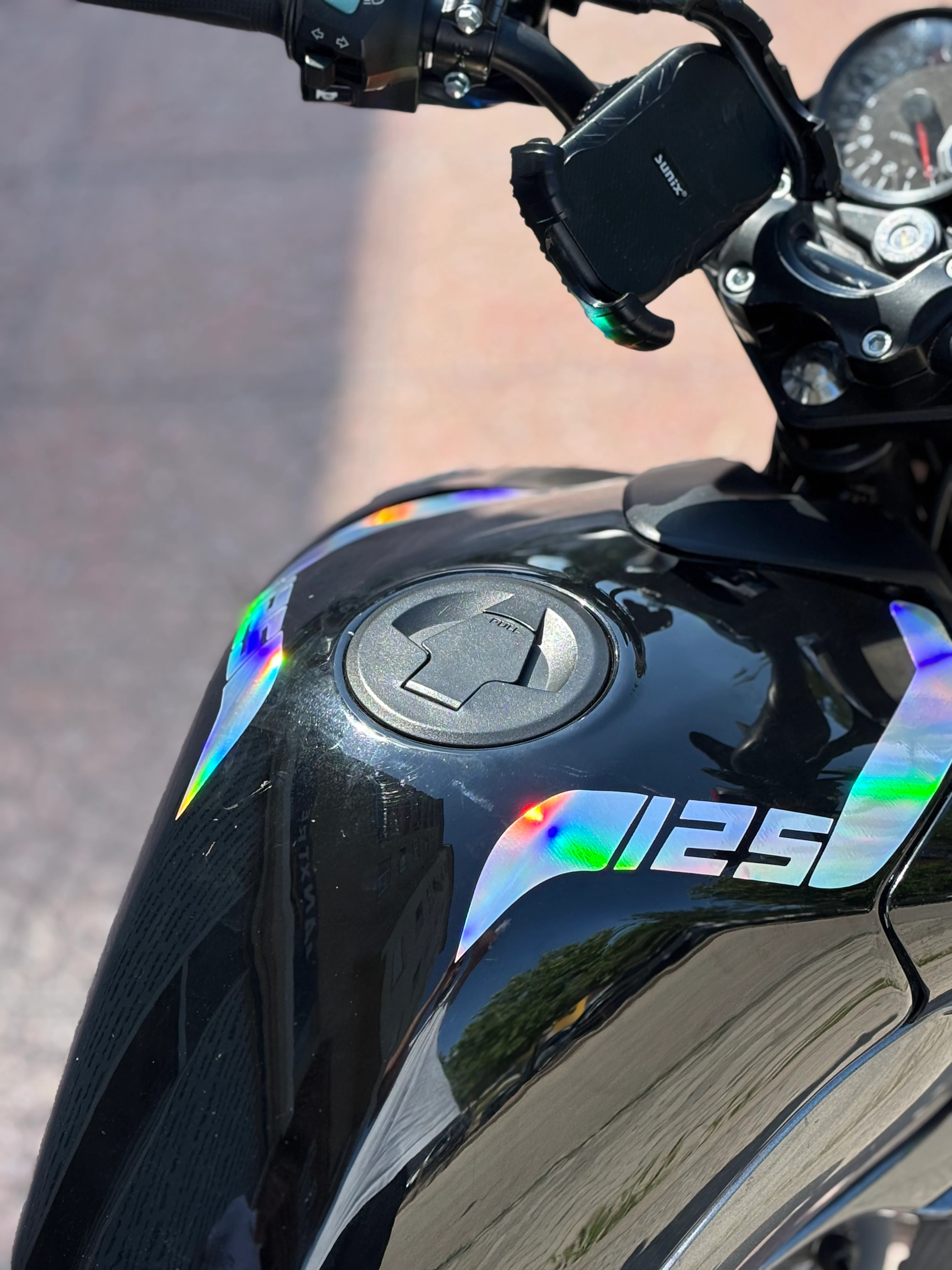 Mondial Drift-L için Hologramlı Düz Depo Kordon Sticker (Sağ ve Sol)