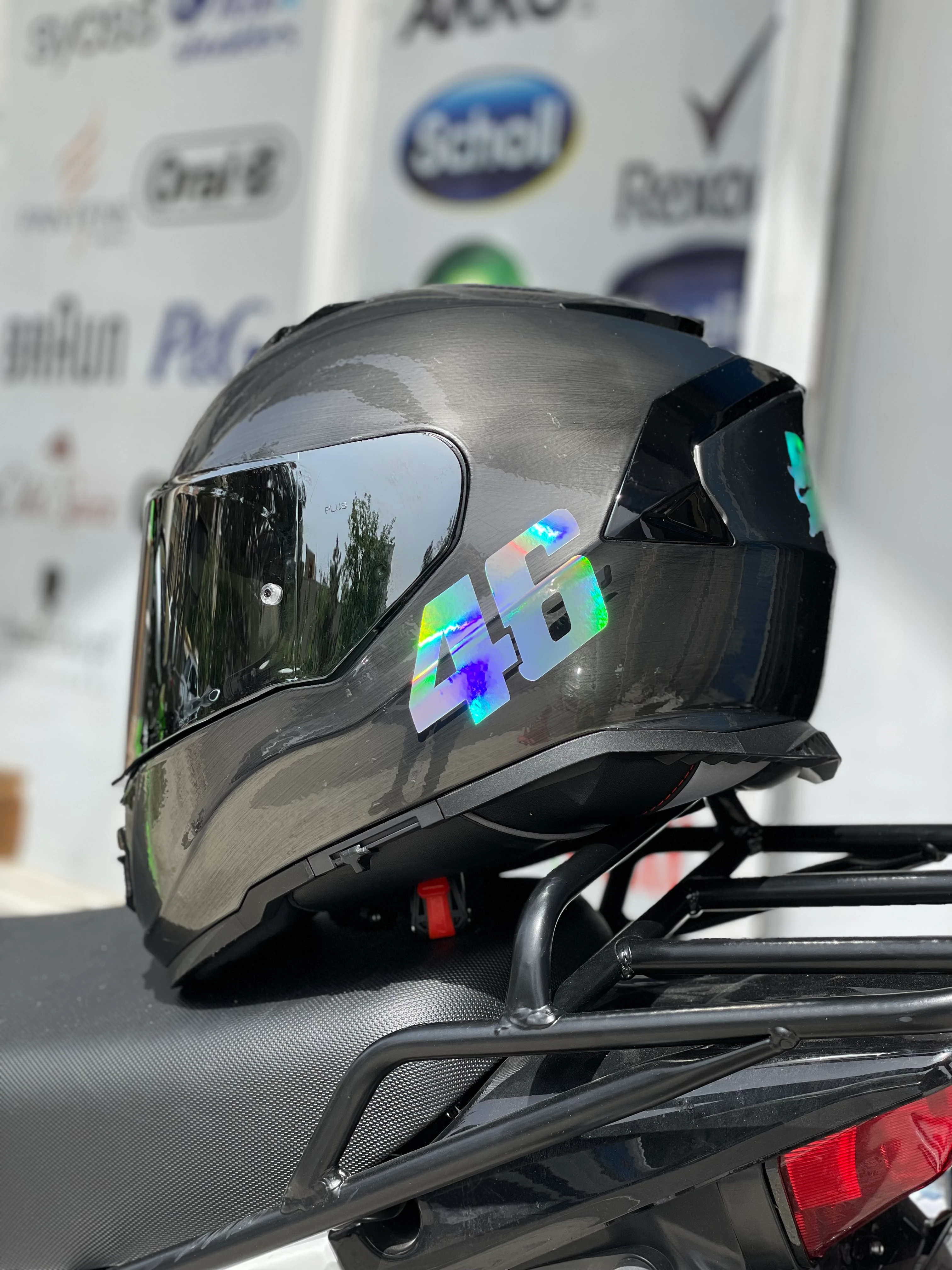 Motor ve Kask için Hologramlı 46 Sticker Etiket (10CMx6CM)