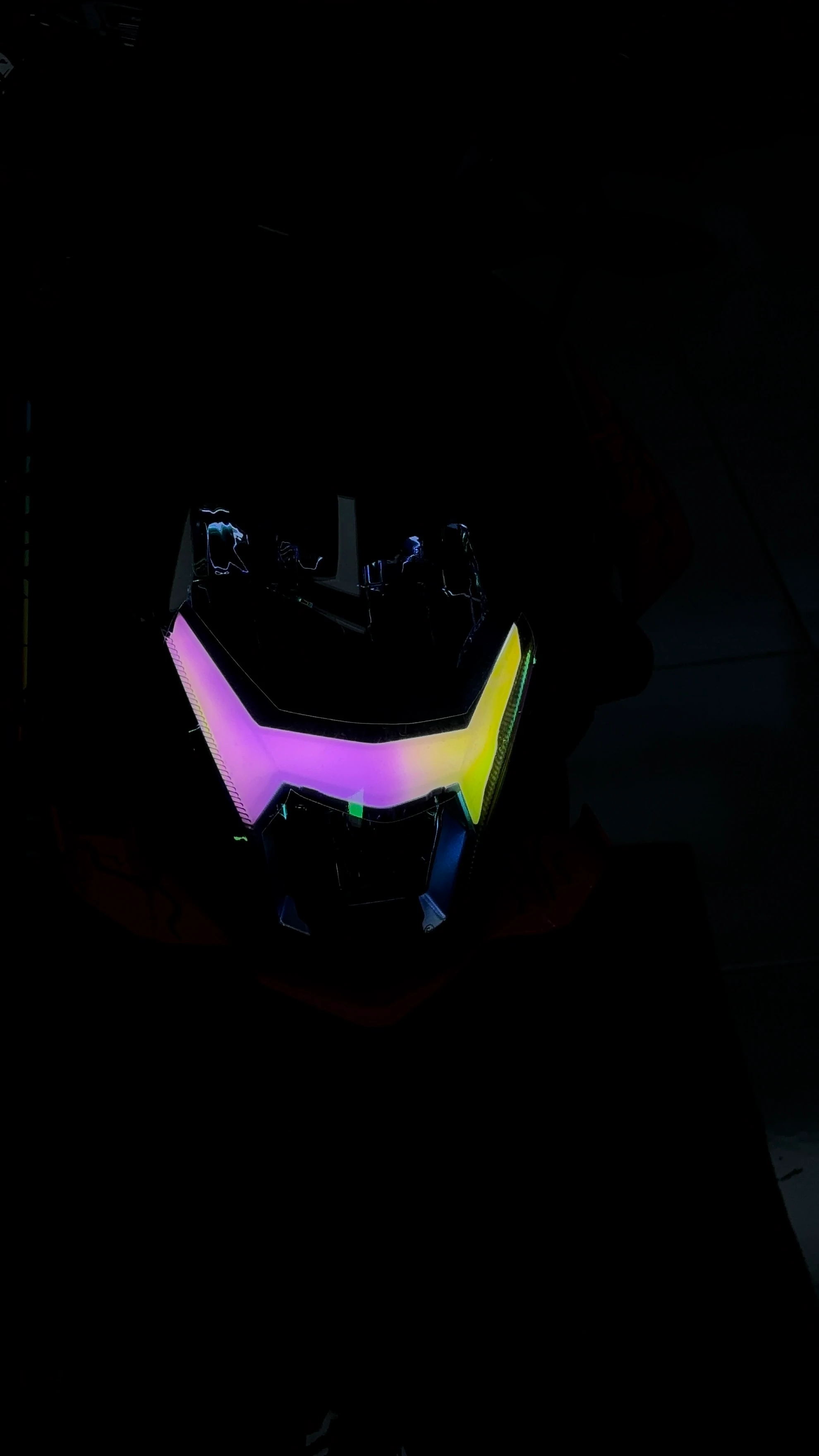 CFMOTO NK250 için Bukalemun Far Filmi Sticker (Pembe-Sarı)