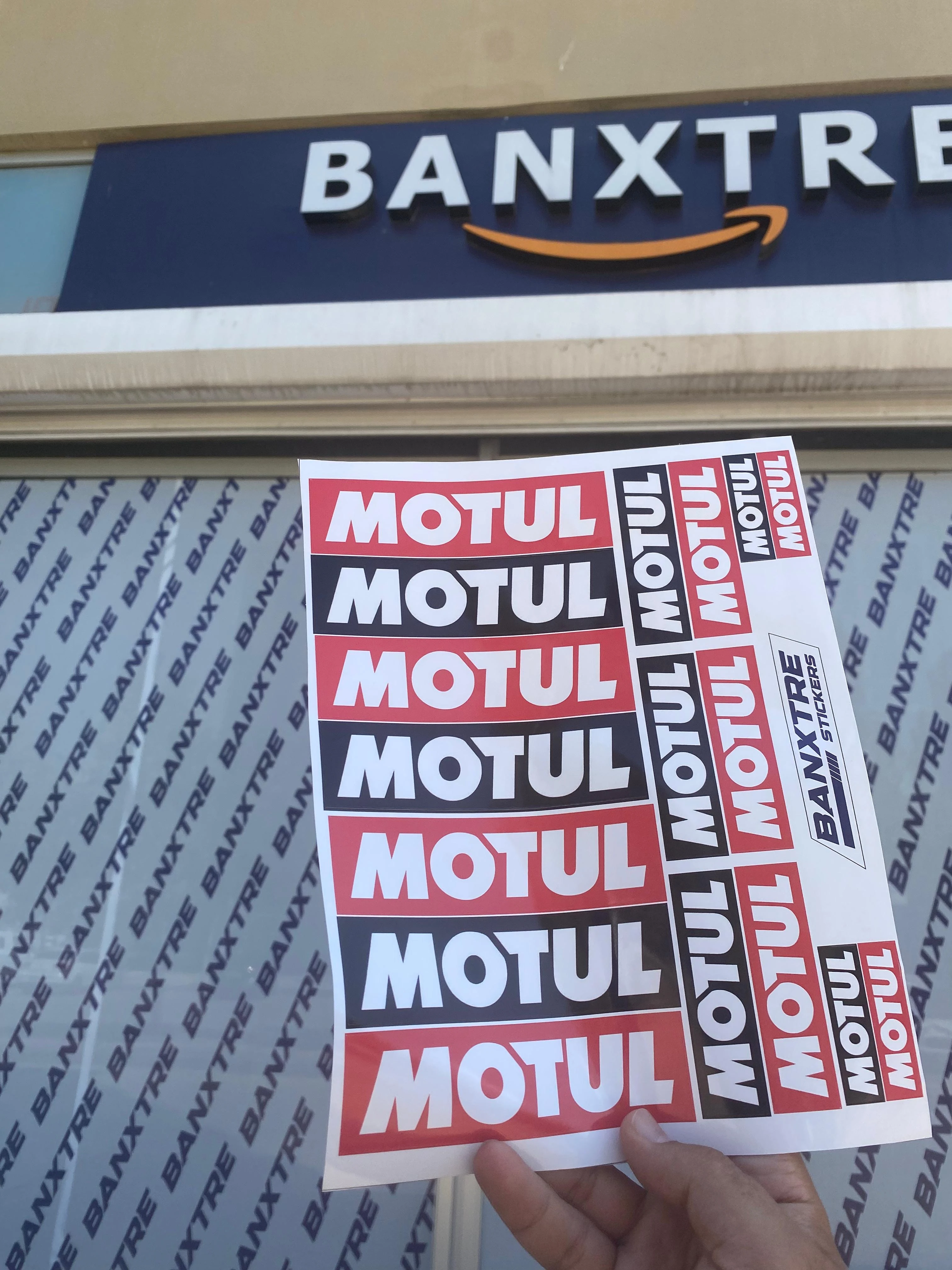 Motosiklet ve Kask için Motul A4 Sticker Pack (17'li)