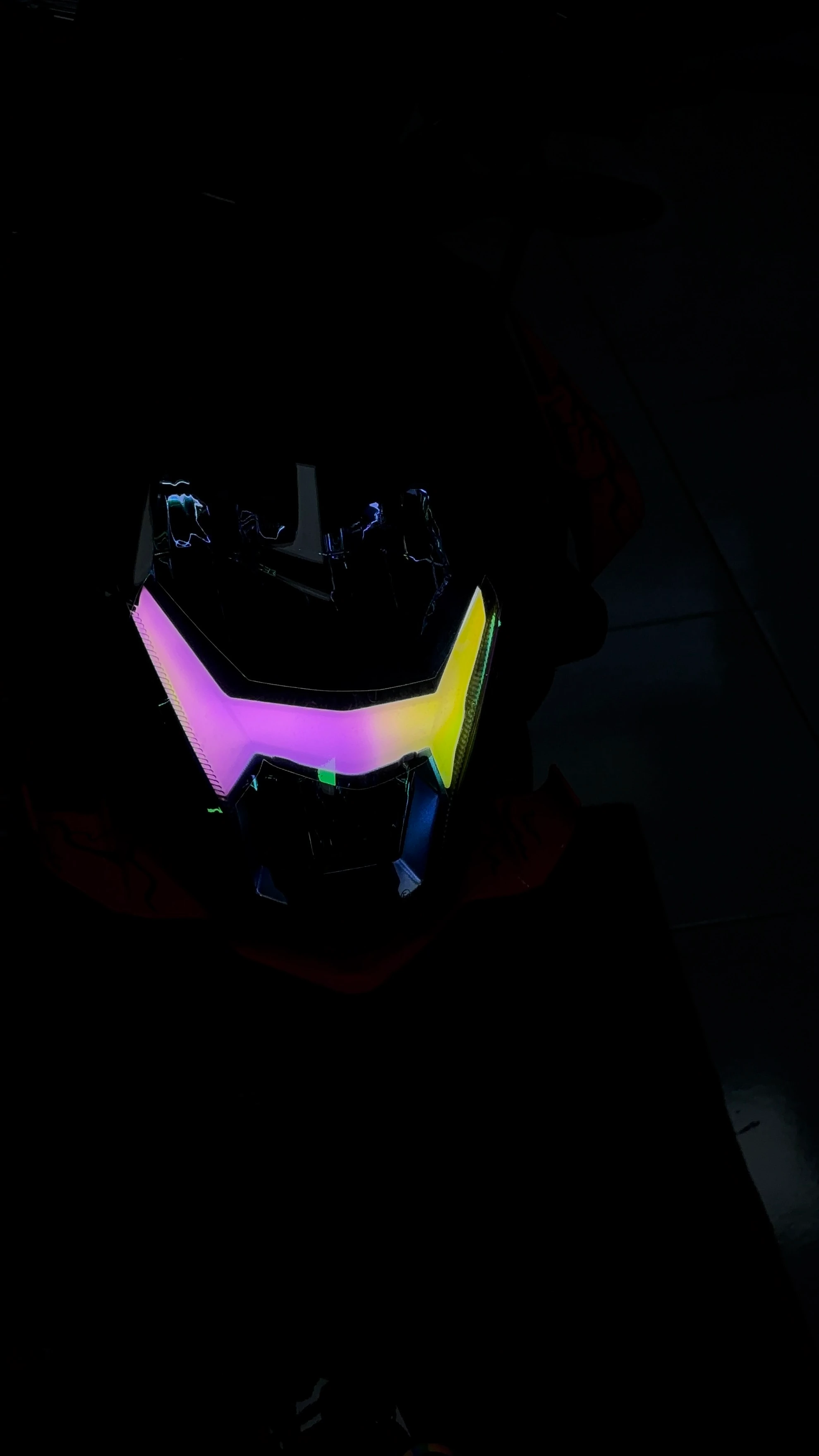 CFMOTO NK250 için Bukalemun Far Filmi Sticker (Pembe-Sarı)