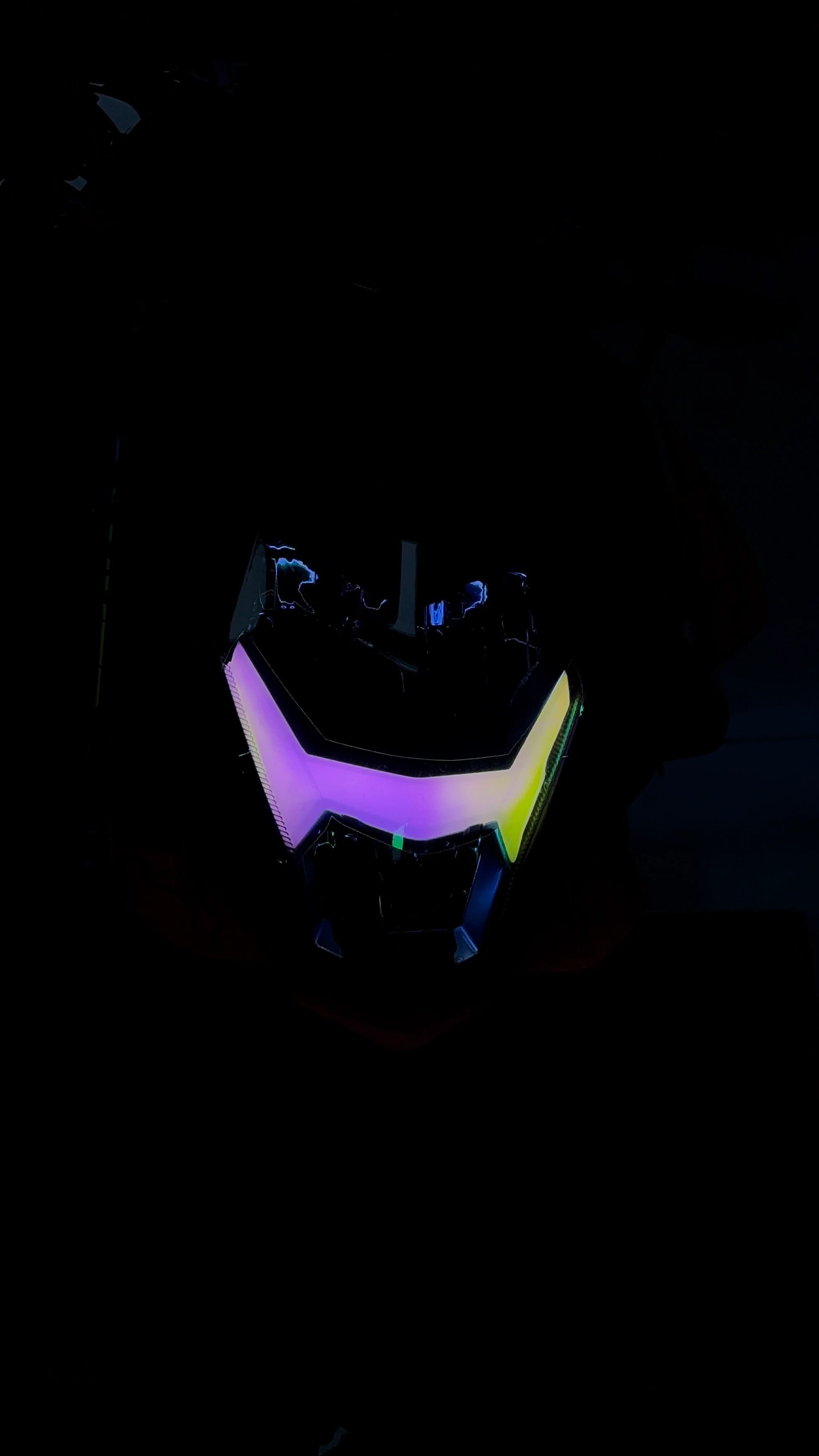 CFMOTO NK250 için Bukalemun Far Filmi Sticker (Pembe-Sarı)