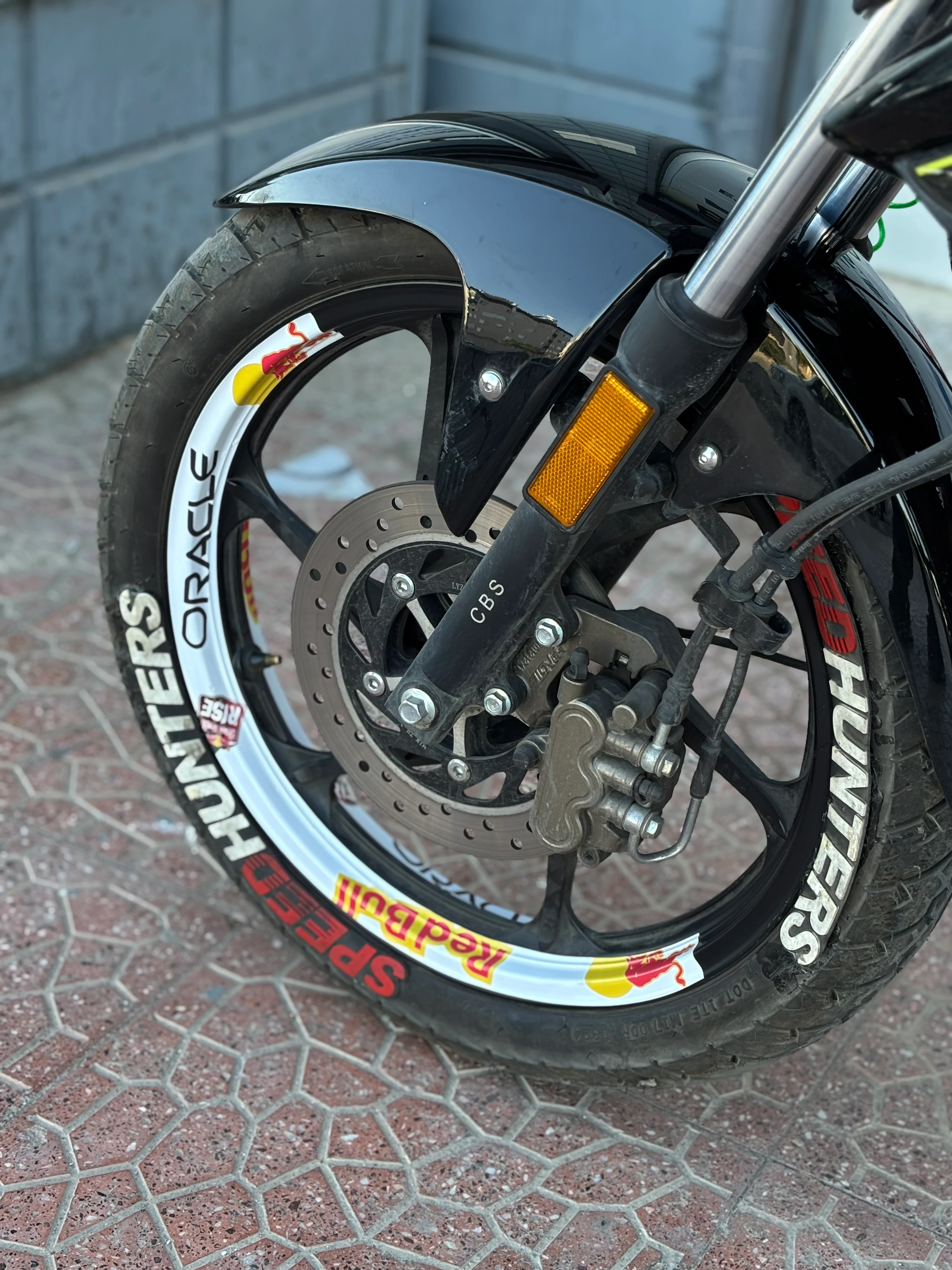 Motosiklet için 17 Inch Jantlara Uyumlu Redbull Baskılı Jant Şeridi 