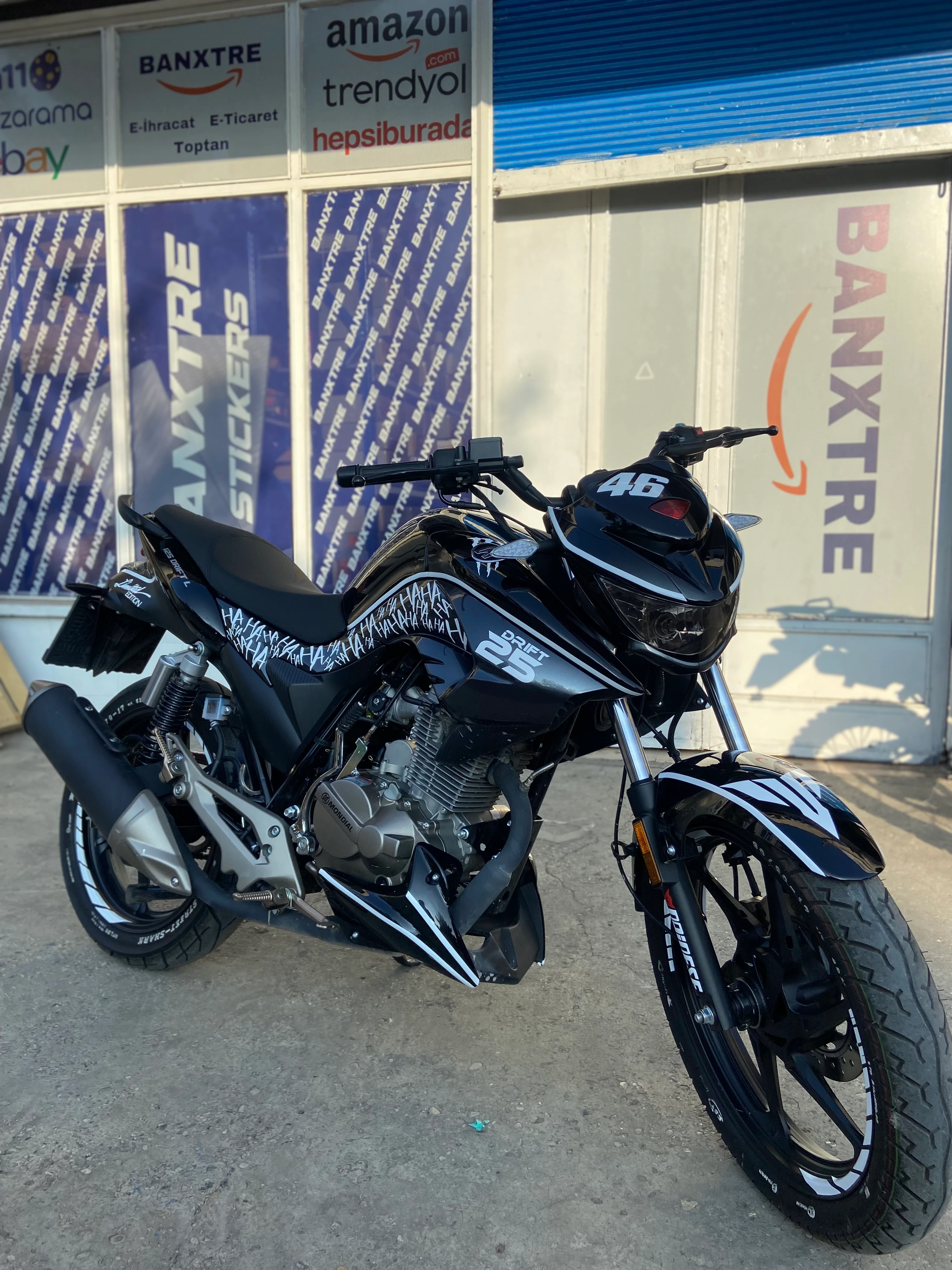 Mondial Drift-L için Beyaz Renk 26 Parça Komple Sticker Seti 