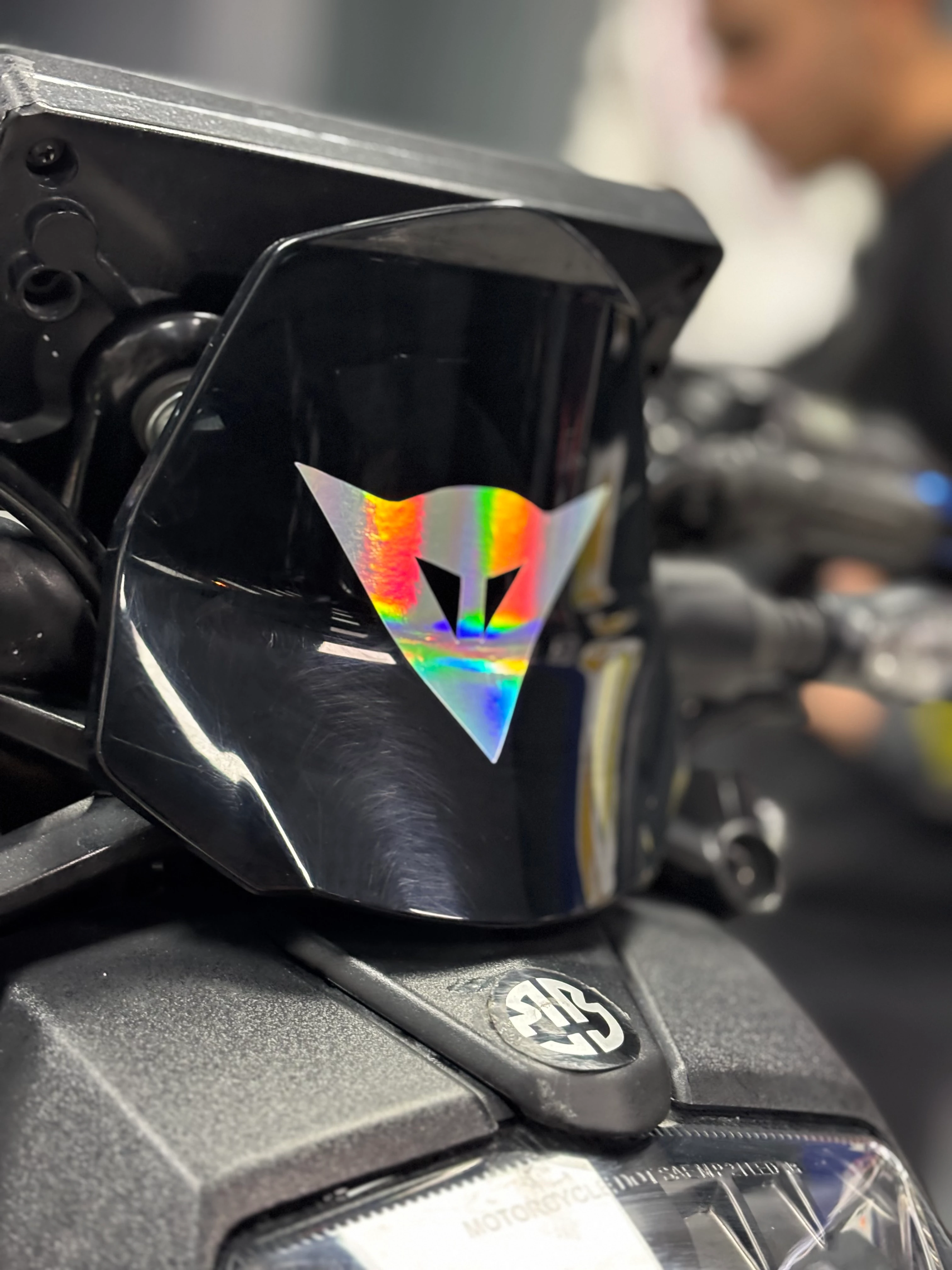 Motosiklet ve Kask için Hologramlı Dainese Logo Sticker 